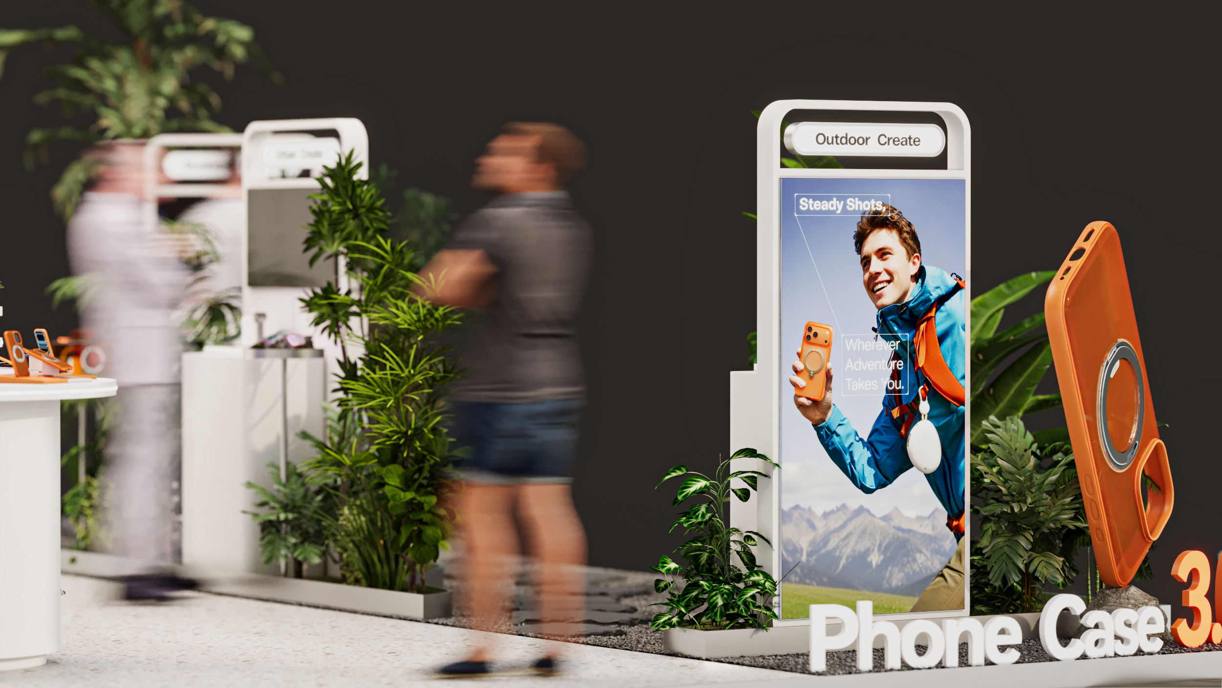 Brand Sailor，Design and build，Exhibition design，2026CES，space design ，Product 3D rendering，three-dimensional animation，International Exhibition Design and Construction，