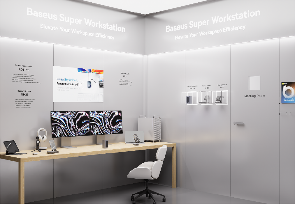 Brand Sailor，Design and build，Exhibition design，2026CES，space design ，Product 3D rendering，three-dimensional animation，International Exhibition Design and Construction，