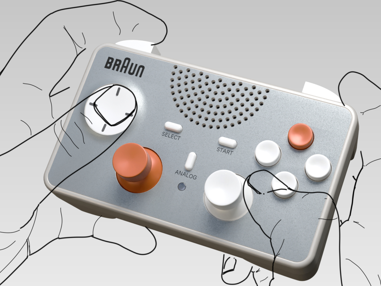 Digital，electronic product，Game handle，conceptual design，