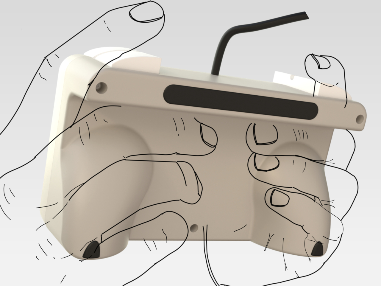 Digital，electronic product，Game handle，conceptual design，