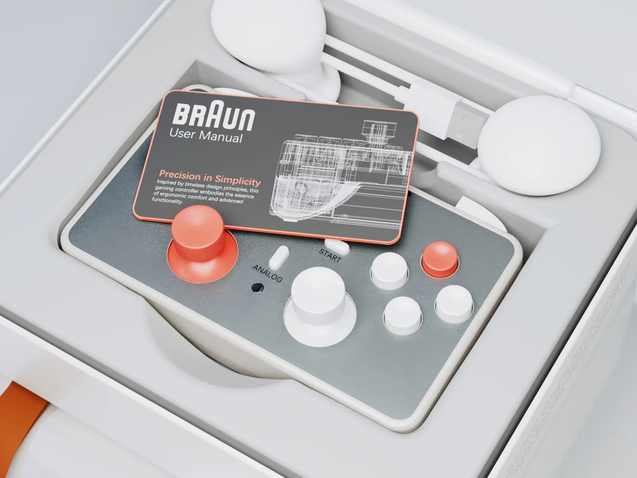 Digital，electronic product，Game handle，conceptual design，