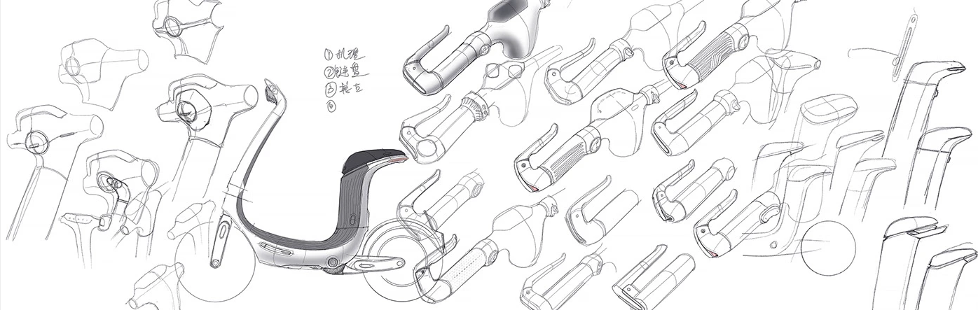 industrial design，product design，Appearance design，Structural design，Production landing，Electric vehicle，