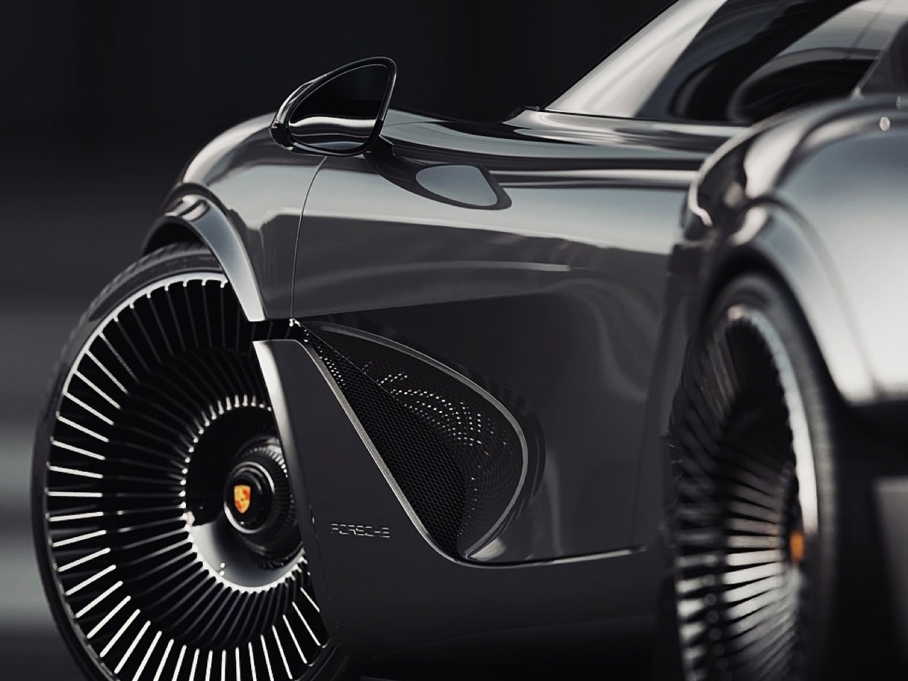 vehicle，automobile，Porsche 960 GT RS，conceptual design，