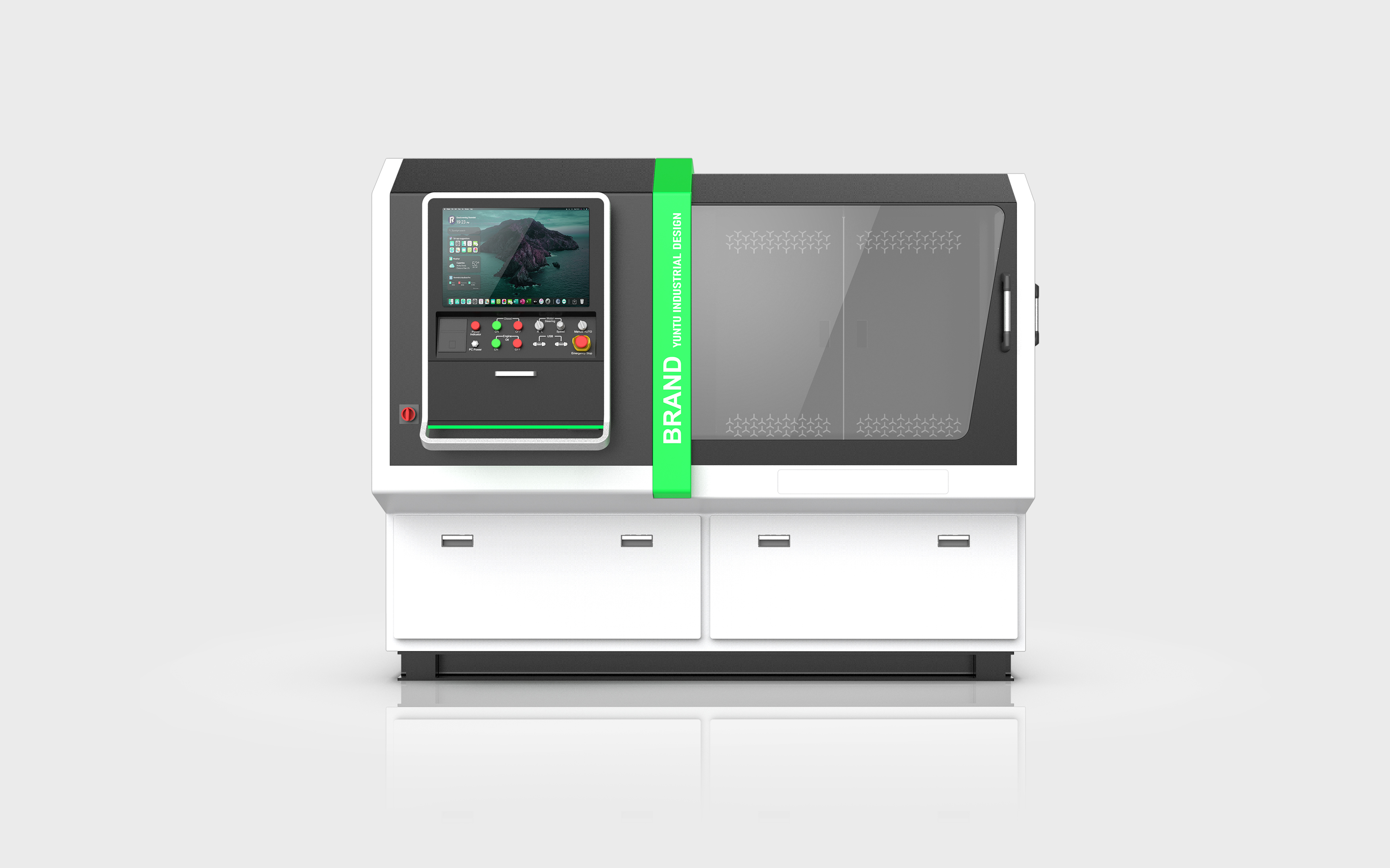 Design case，Industrial design case，Test bench design，Design of Injector Test Bench，Appearance Design of Sheet Metal Equipment，Large equipment design，Injector test bench，Processing equipment，