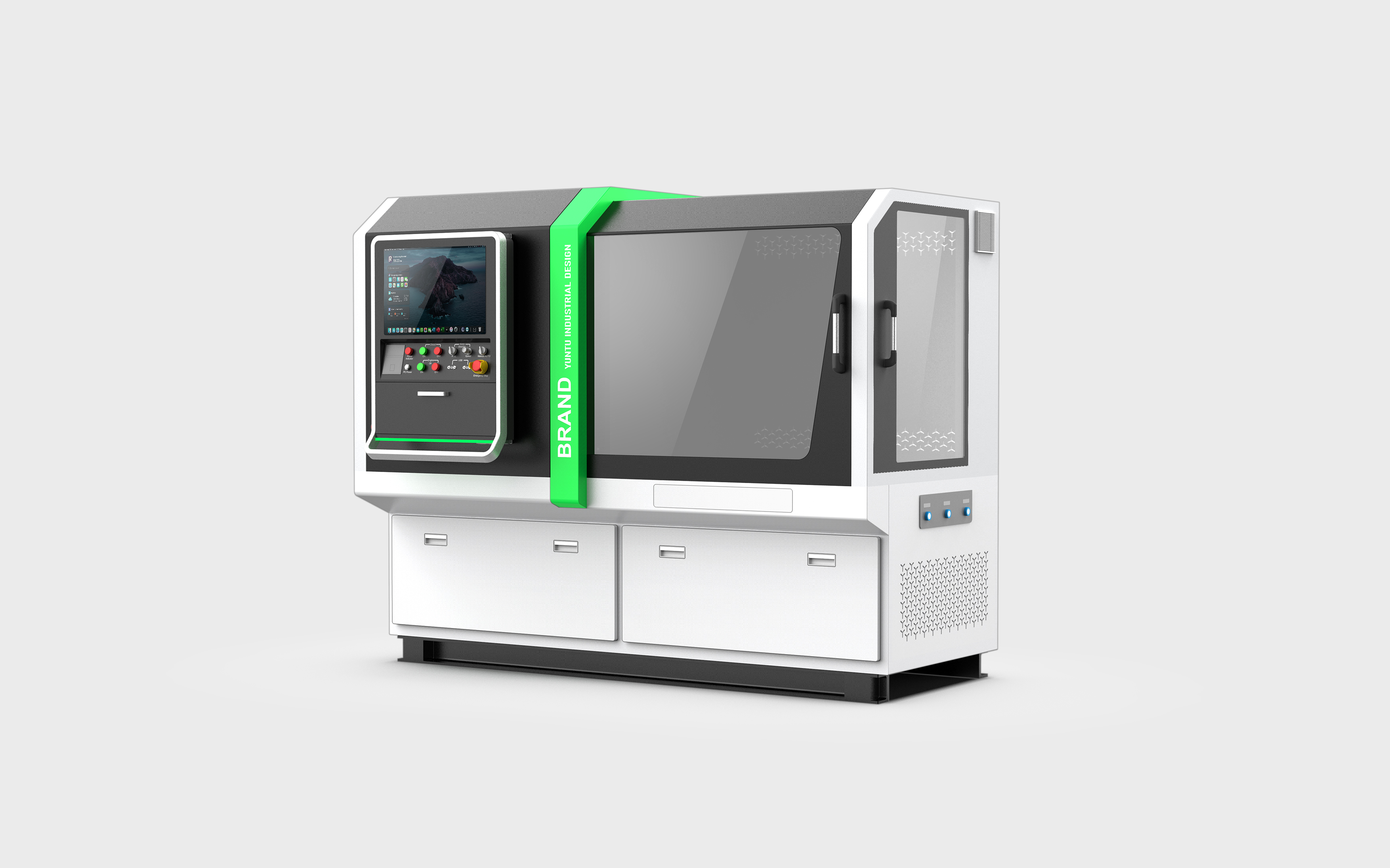 Design case，Industrial design case，Test bench design，Design of Injector Test Bench，Appearance Design of Sheet Metal Equipment，Large equipment design，Injector test bench，Processing equipment，