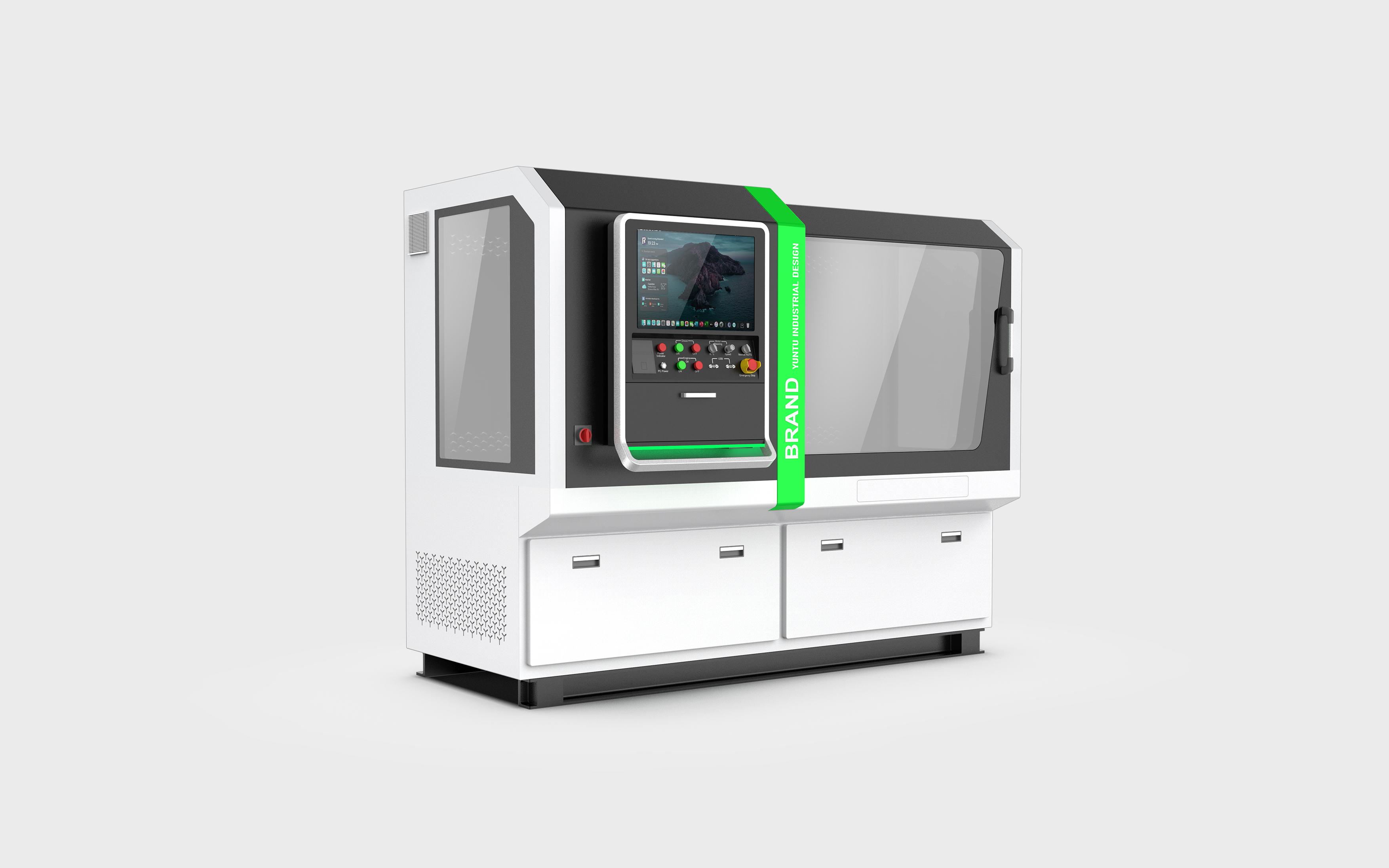 Design case，Industrial design case，Test bench design，Design of Injector Test Bench，Appearance Design of Sheet Metal Equipment，Large equipment design，Injector test bench，Processing equipment，