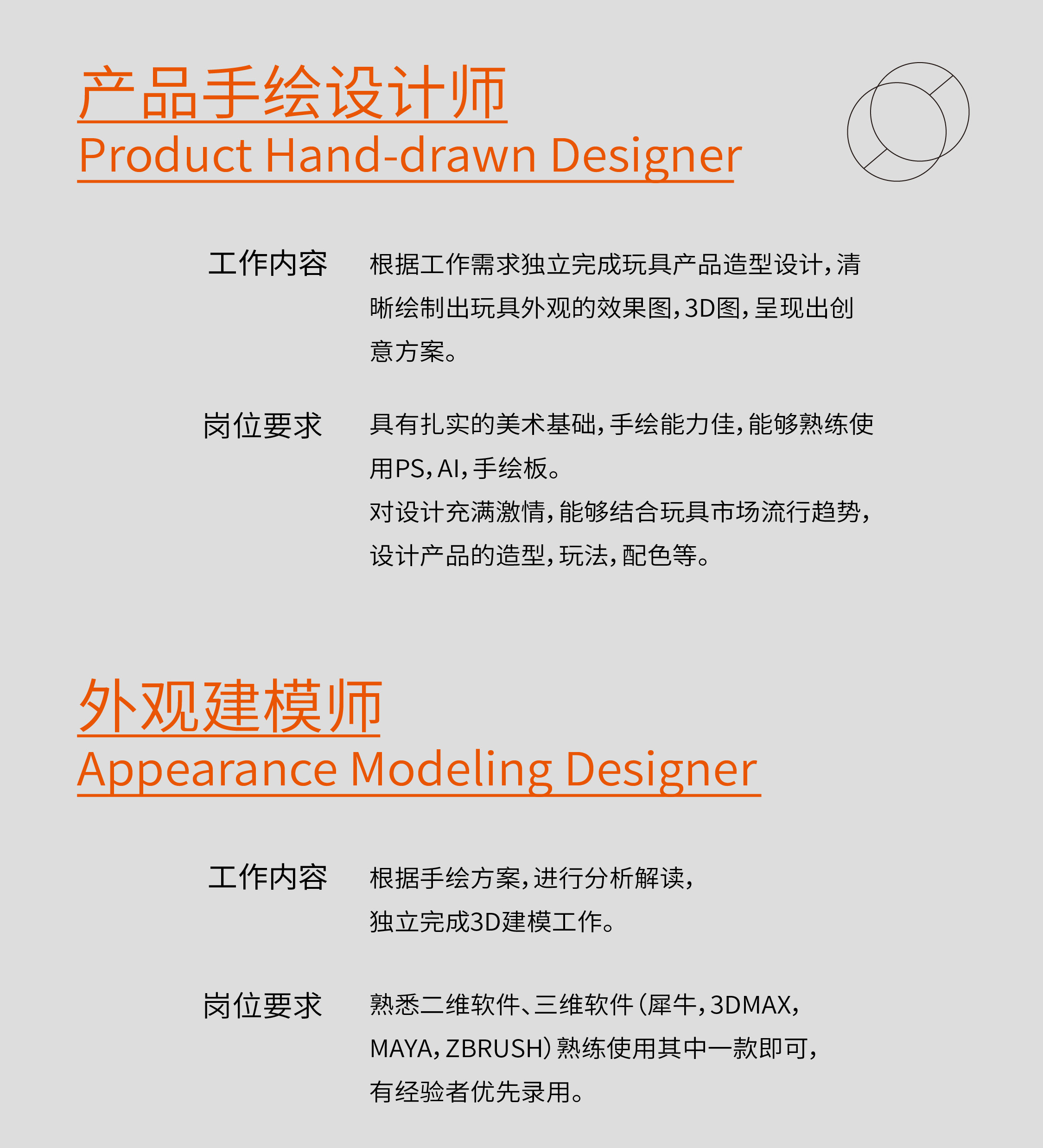 recruit，Chenghai Design，product design，packing design，Art Design，E-commerce design，Appearance modeling，Hand drawn，