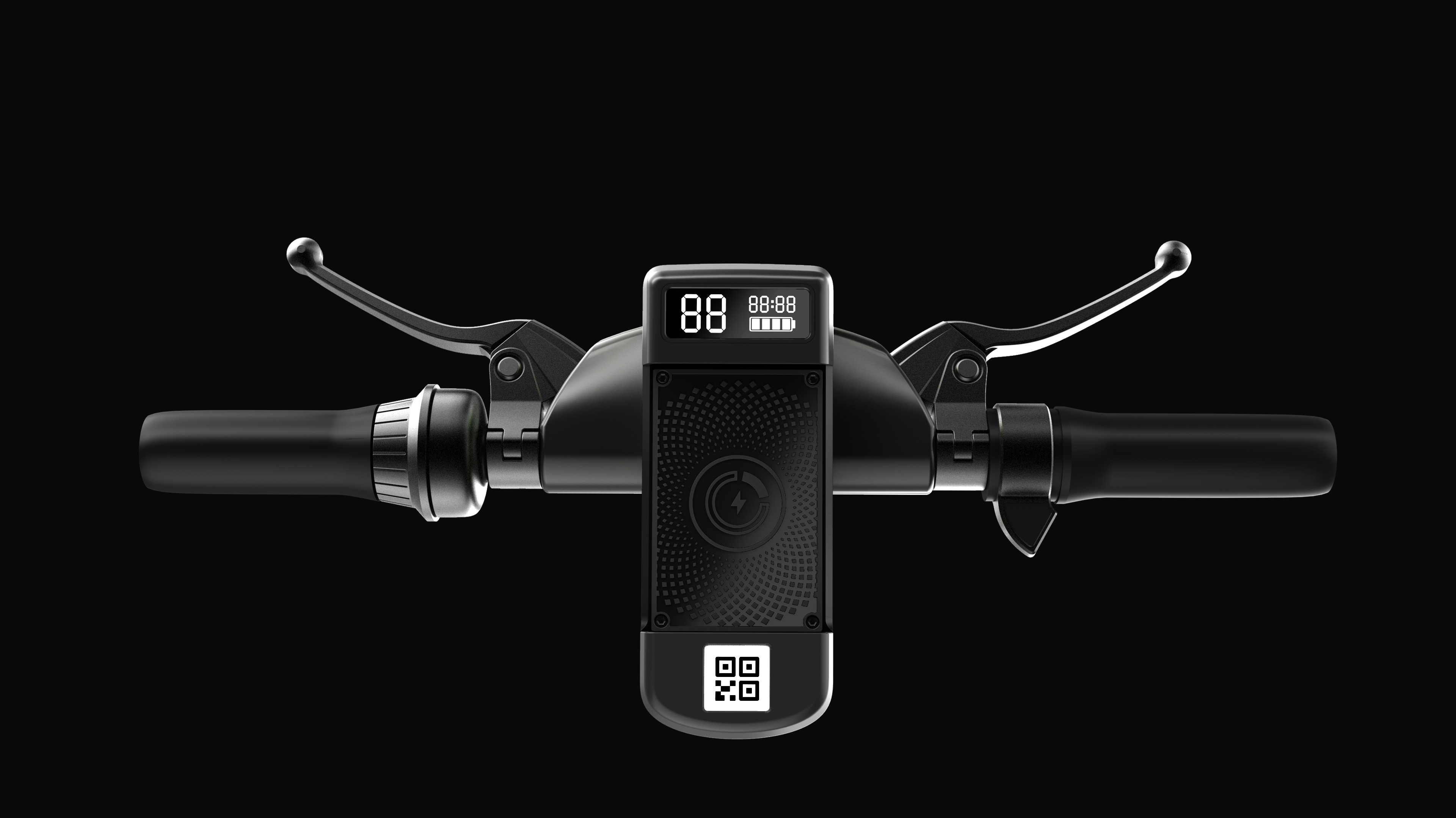 outdoors，Scooter，Head，Mobile phone bracket integrated，