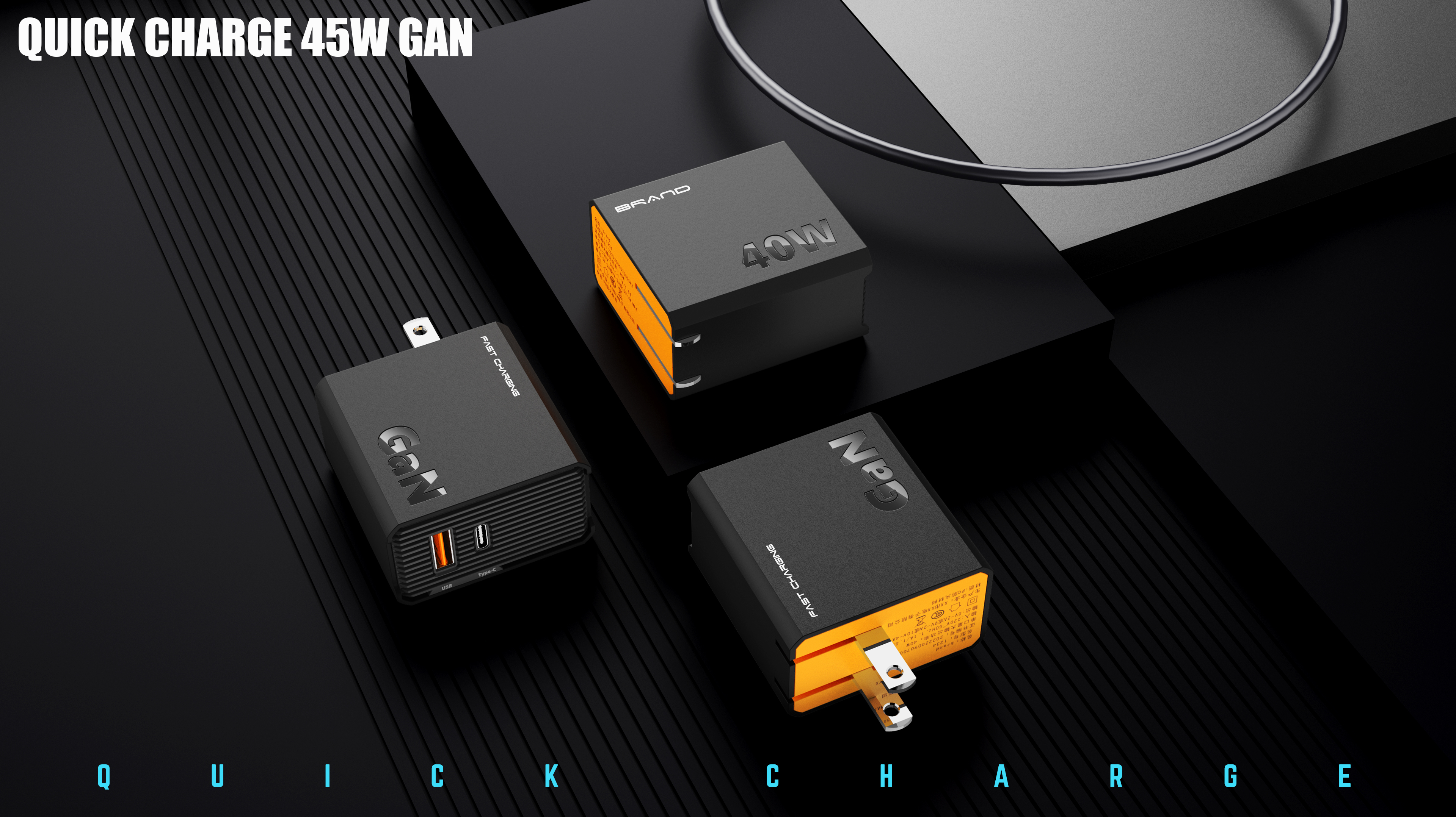 Charger，3C accessories，40W fast charge，