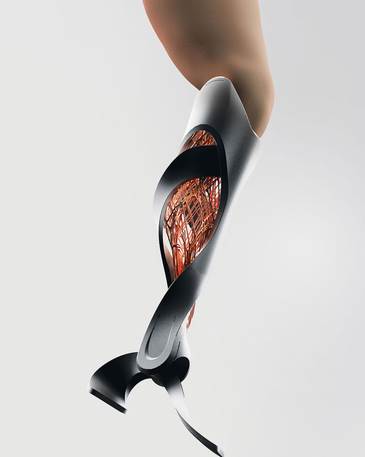 Motor prosthesis，Carbon Fiber Muscle Texture，incomplete aesthetics，Sports equipment，