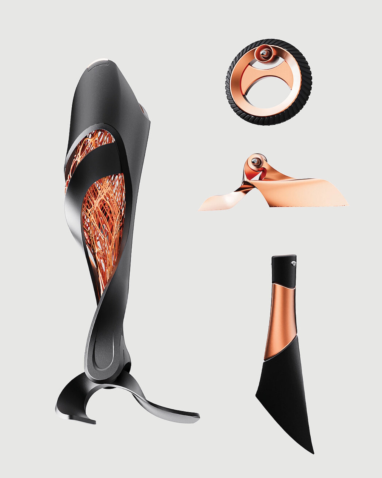 Motor prosthesis，Carbon Fiber Muscle Texture，incomplete aesthetics，Sports equipment，