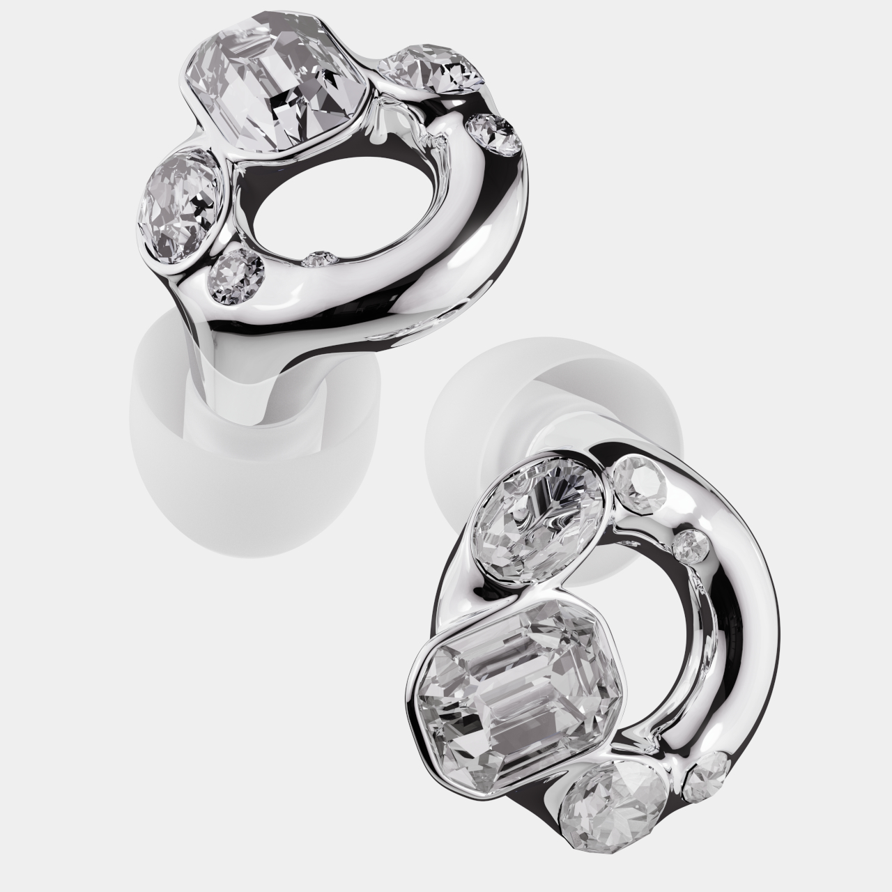 Earplugs，SWAROVSKI，Experience 2，loop，Crystal Cutting，