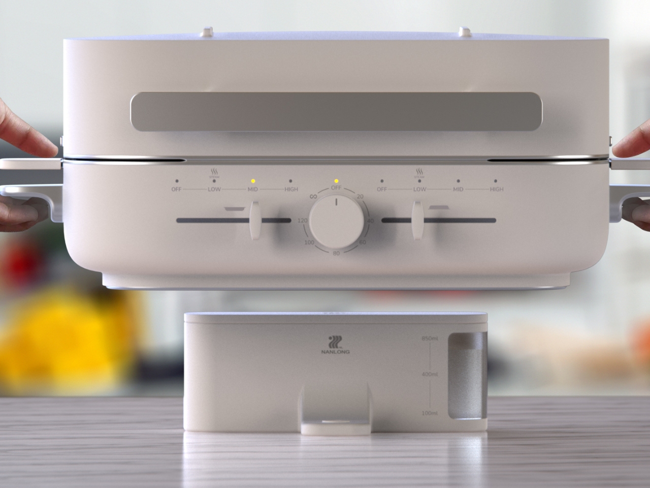 All-in-One，Steamed, roasted, fried, boiled and stewed，Countertop integration，multi-functional cooking，Concept kitchen electric，