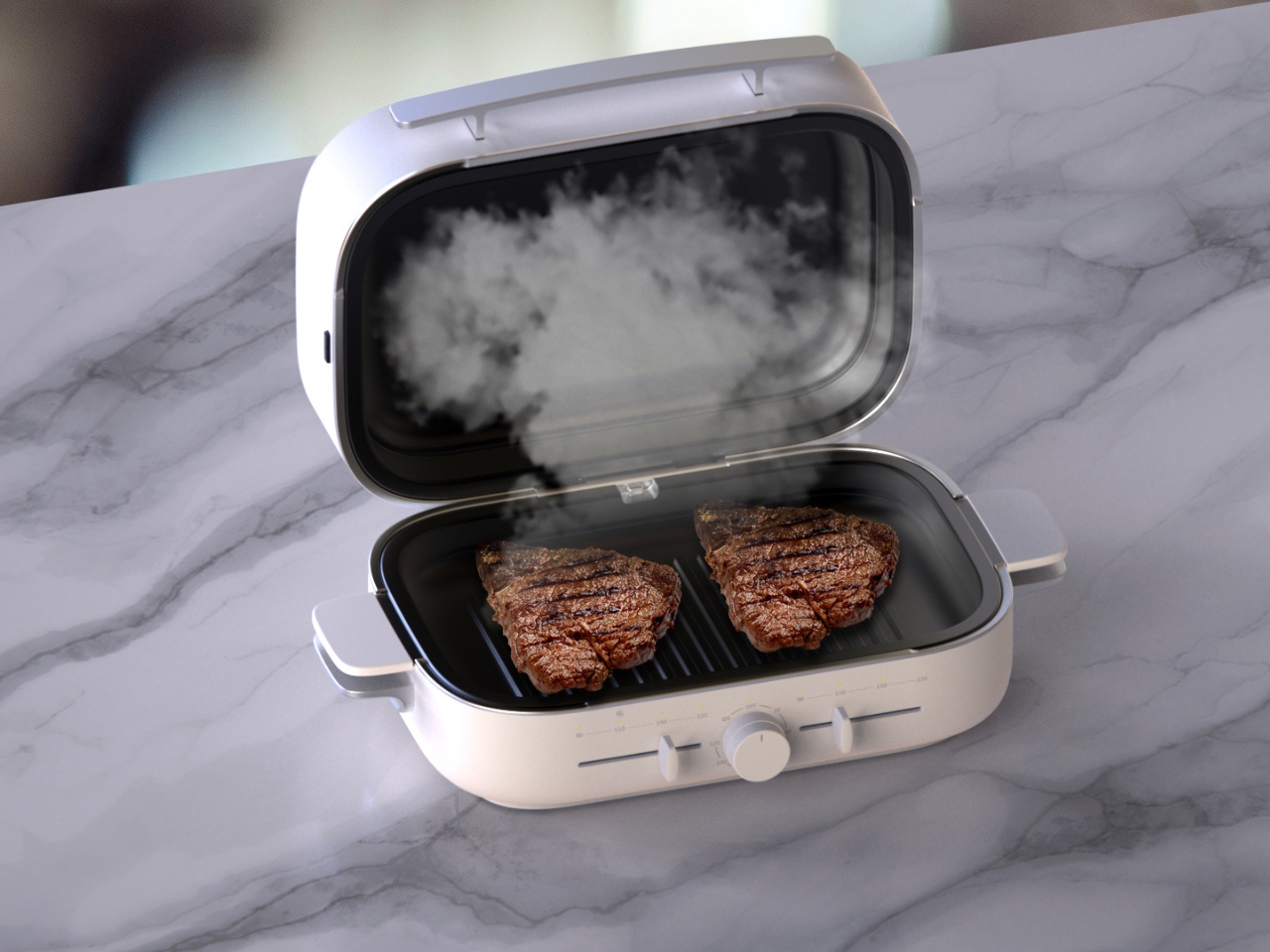 All-in-One，Steamed, roasted, fried, boiled and stewed，Countertop integration，multi-functional cooking，Concept kitchen electric，