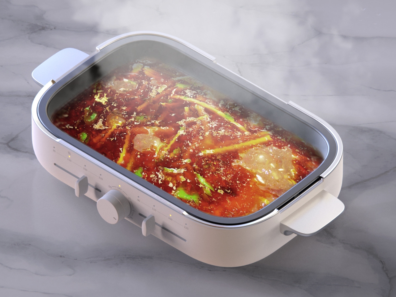 All-in-One，Steamed, roasted, fried, boiled and stewed，Countertop integration，multi-functional cooking，Concept kitchen electric，