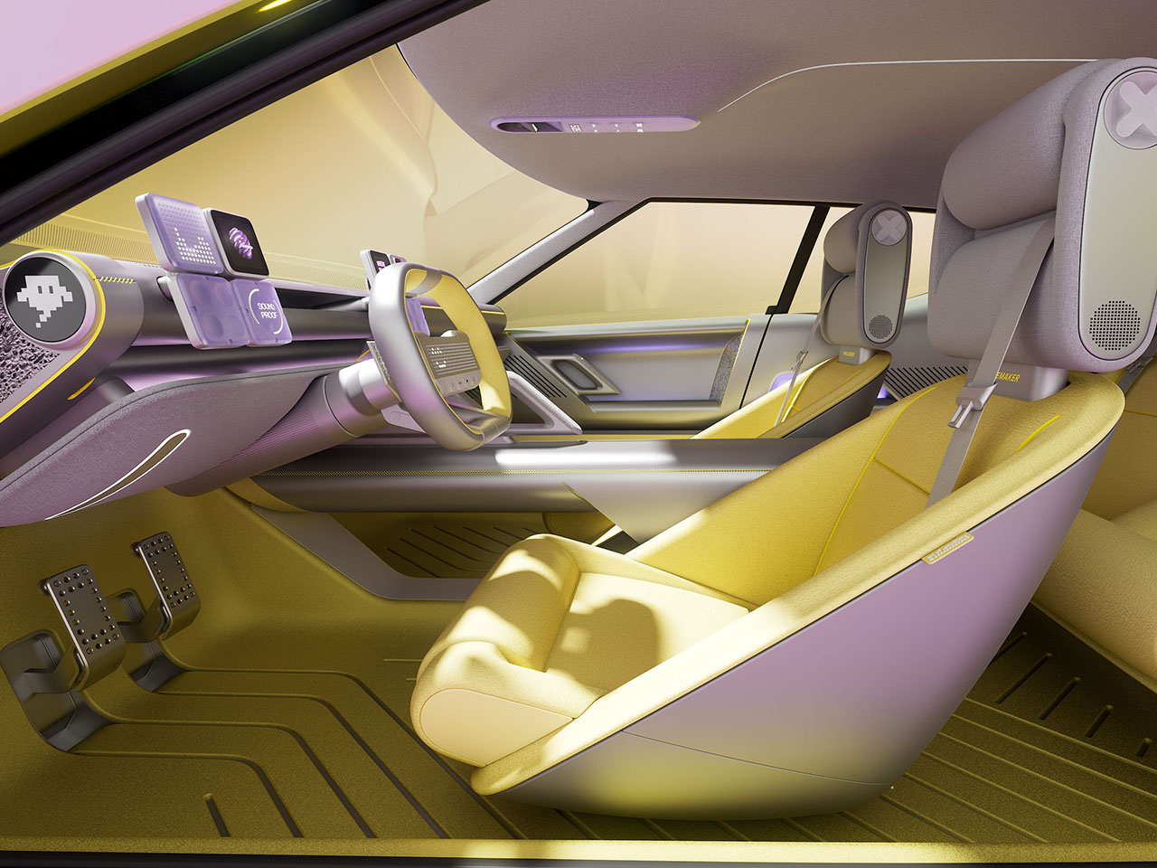 Concept Three，Concept Three，The Art of Steel，The Art of Steel，Electric concept vehicle，Electric concept vehicle，sharp geometry，sharp geometry，