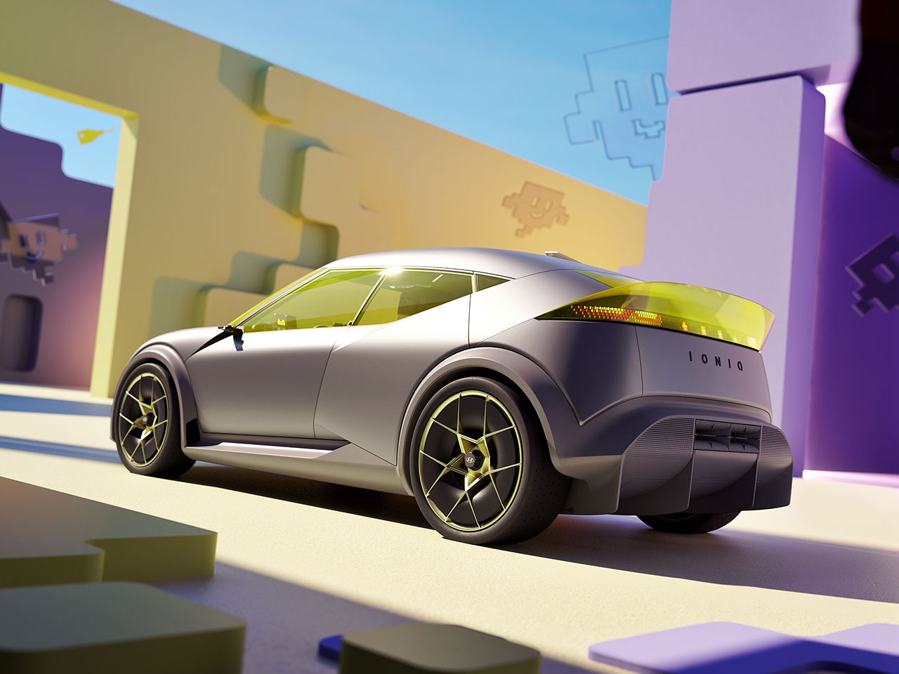 Concept Three，Concept Three，The Art of Steel，The Art of Steel，Electric concept vehicle，Electric concept vehicle，sharp geometry，sharp geometry，