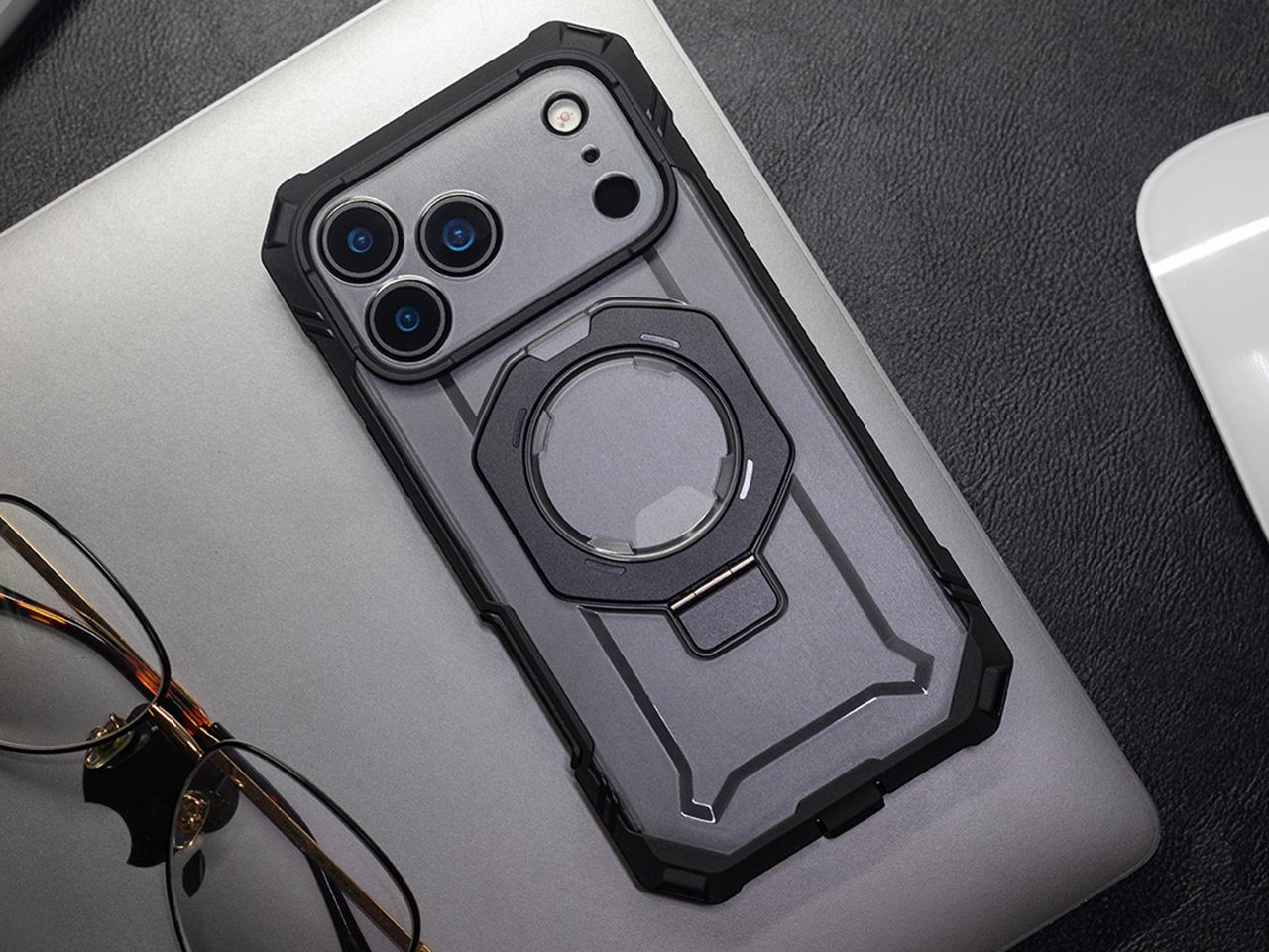 Mobile phone anti-fall shell，Military-grade protection，iPhone 17 Pro，Rugged Case，Anti-hand slip，