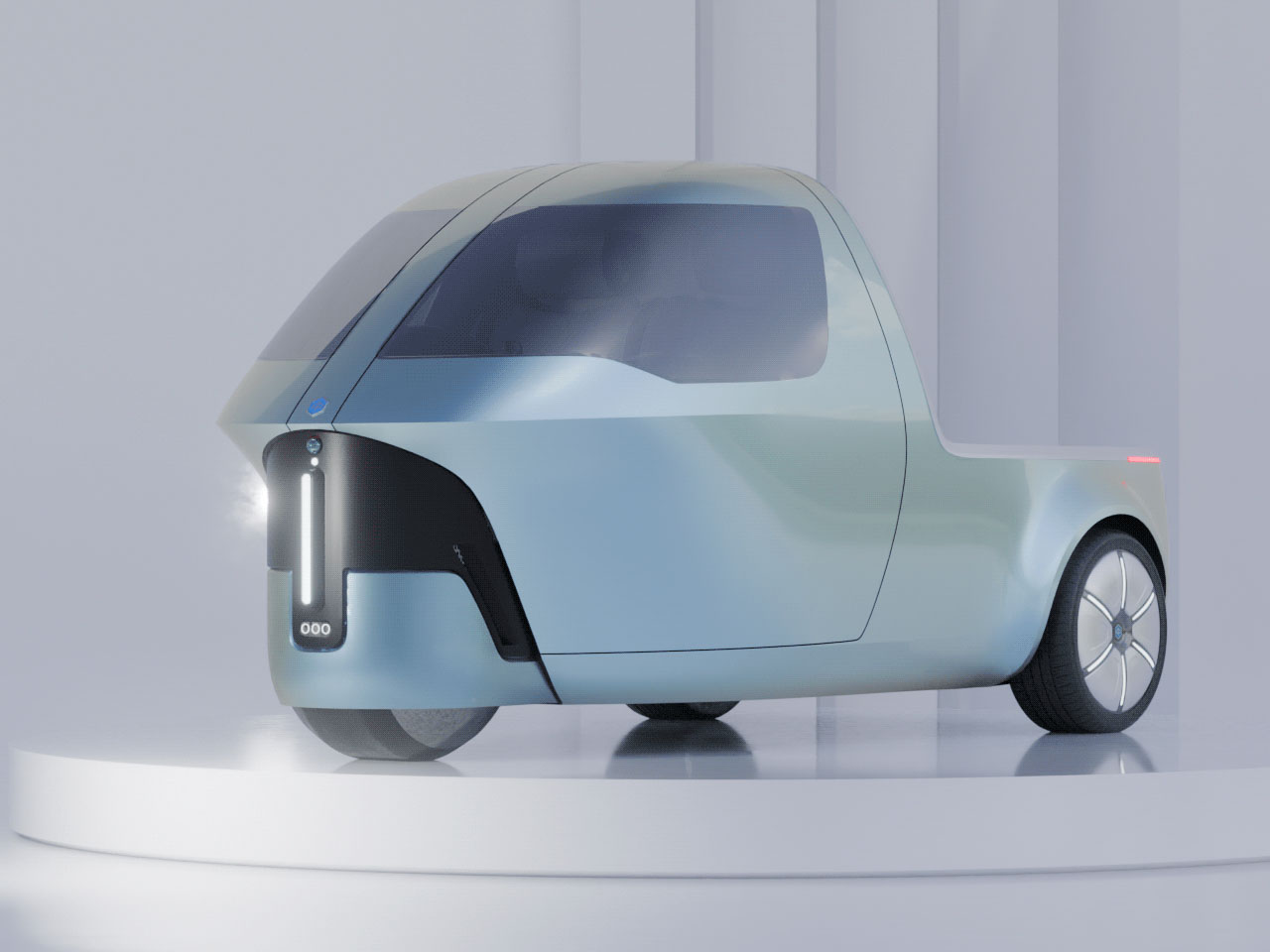 Electric tricycle，MOVA，Compact and flexible，Automatic driving，city distribution，