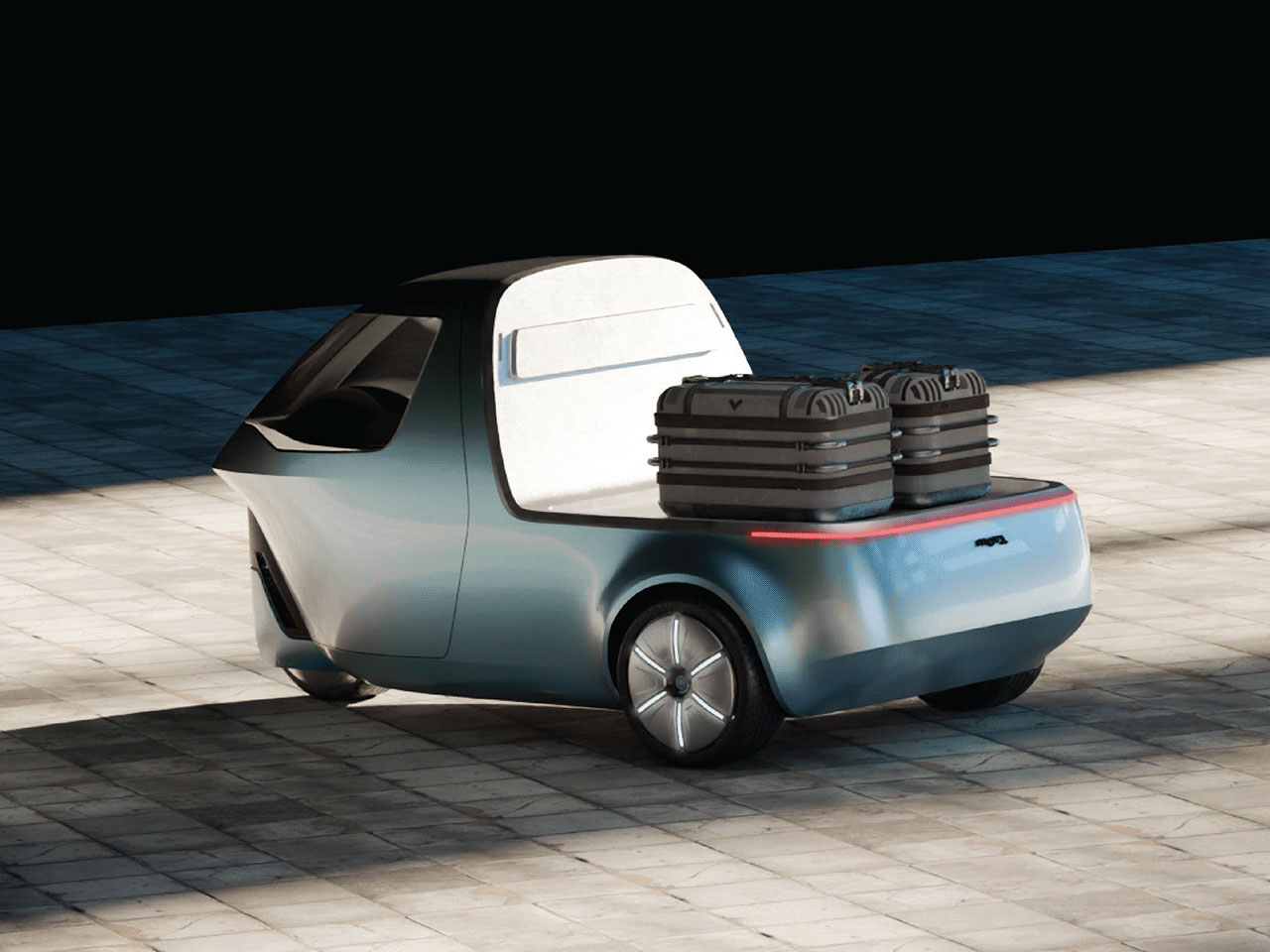 Electric tricycle，MOVA，Compact and flexible，Automatic driving，city distribution，