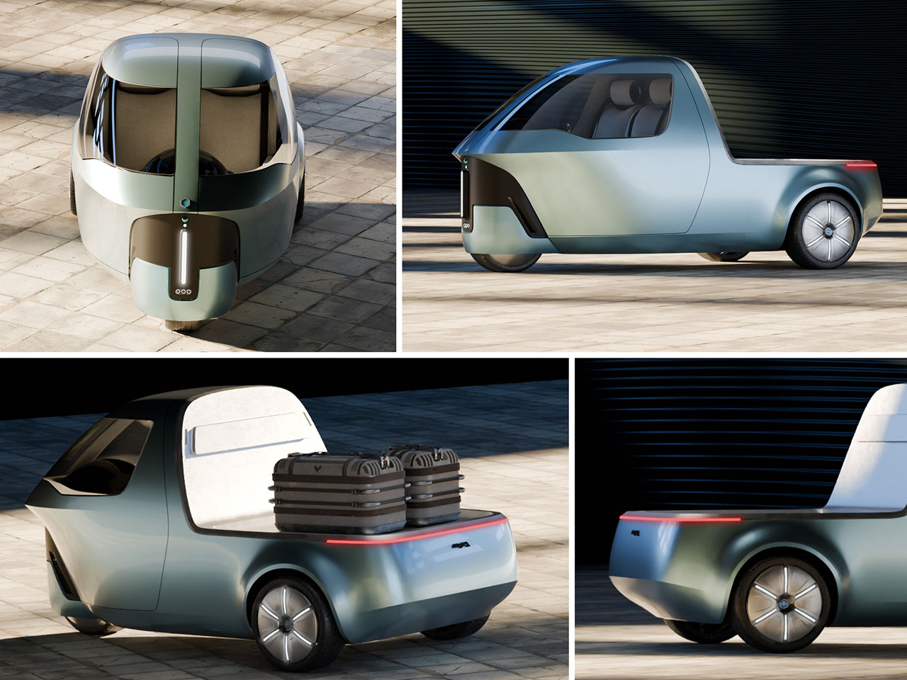 Electric tricycle，MOVA，Compact and flexible，Automatic driving，city distribution，