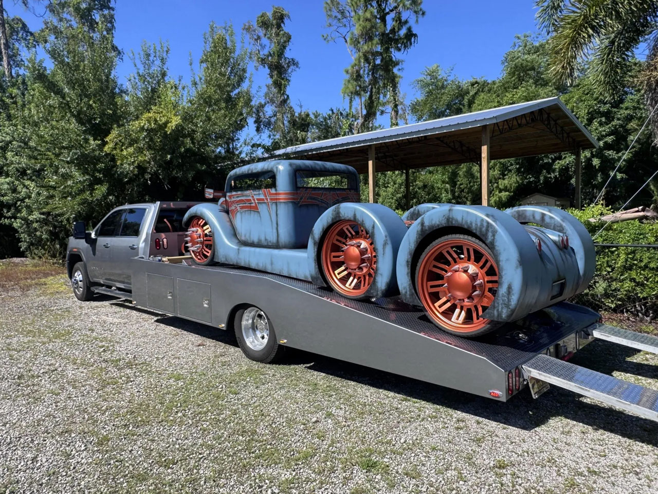 Retrofit version，six-wheel truck，Mad Max，Diesel power，