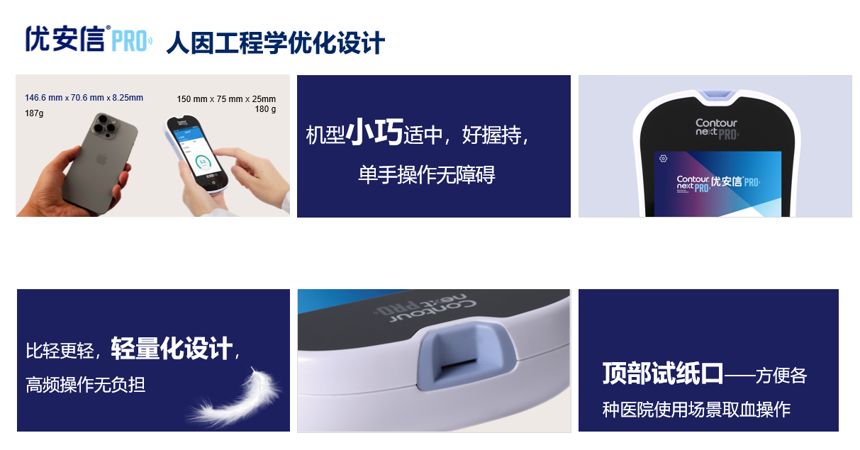 Blood glucose meter，Medical products，Handheld Product Design，Product human-computer interaction design，Product Design of Hospital End，Medical blood glucose meter，