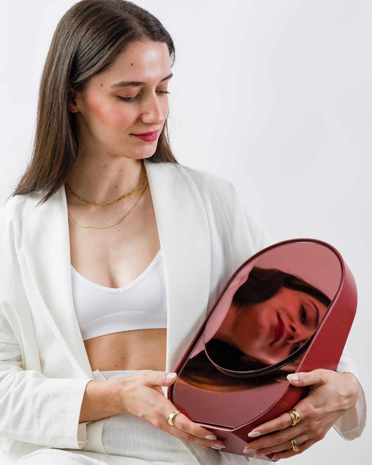 Art Mirror，Baggage Claim，Colored glass，MDF Framework，Sculpture furniture，