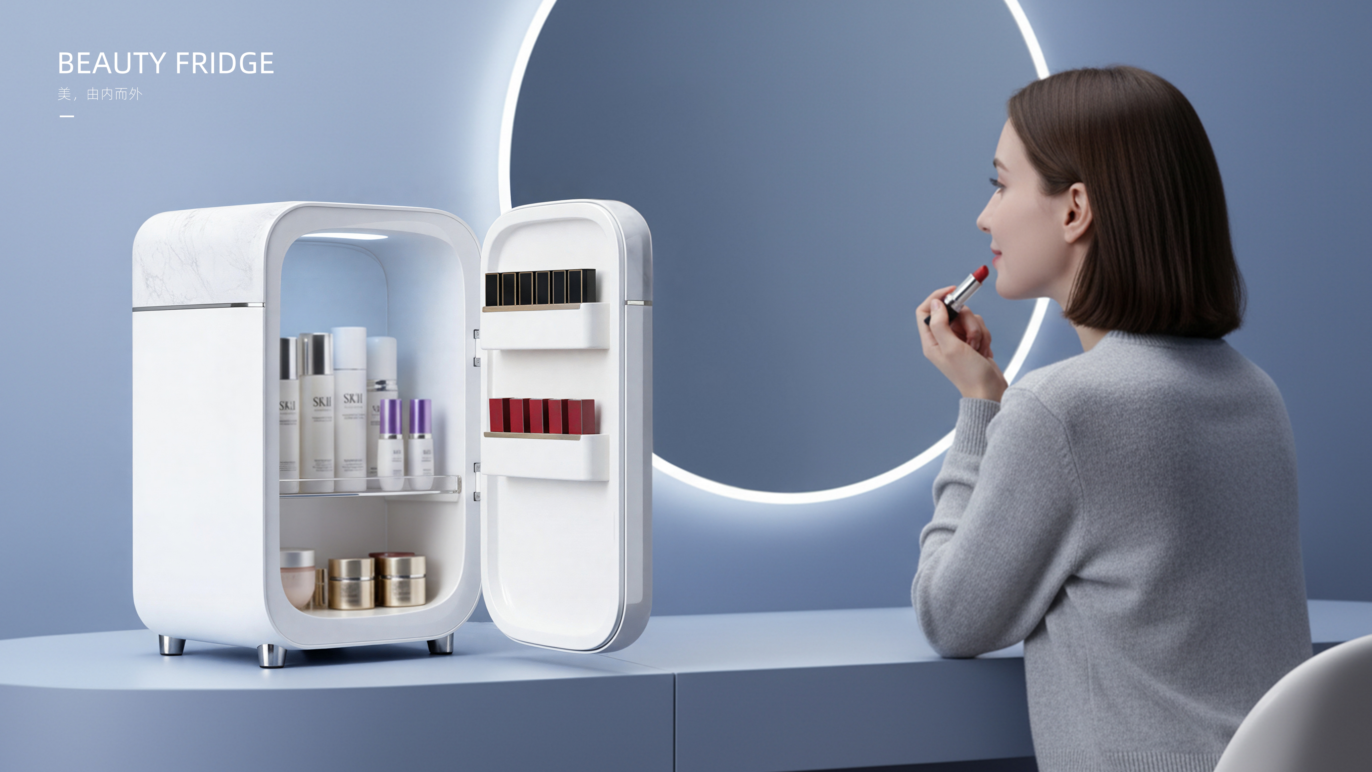 Beauty refrigerator，Refrigerator，Gehu，