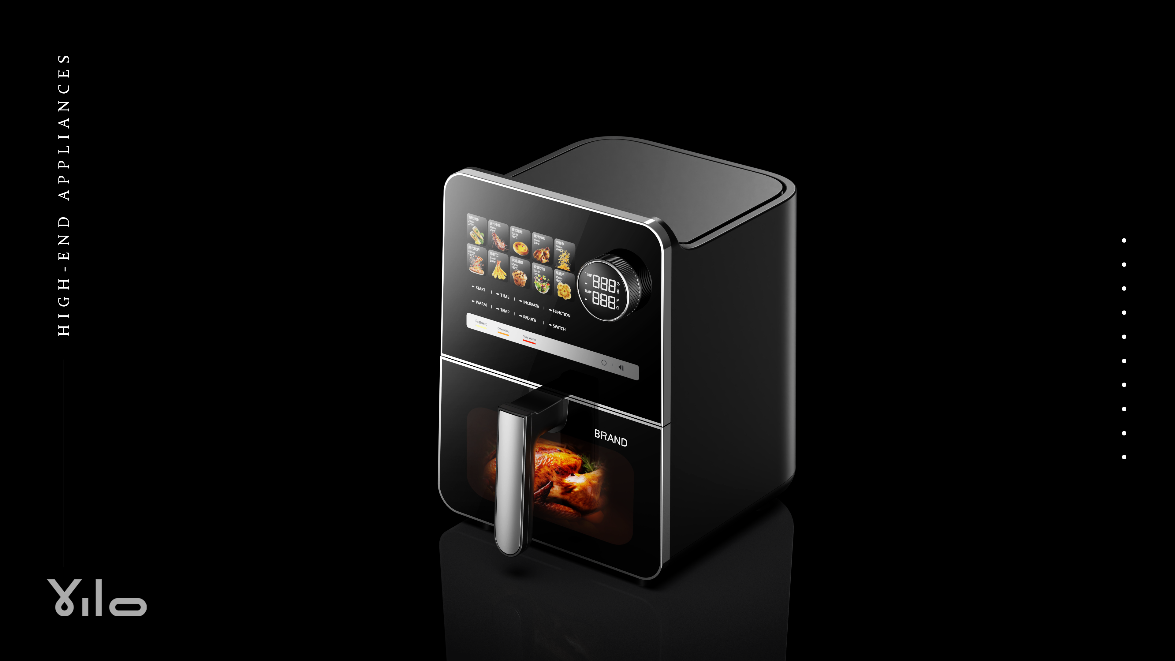 Air fryer，Smart appliances，small home appliances，Large screen，kitchen and toilet，