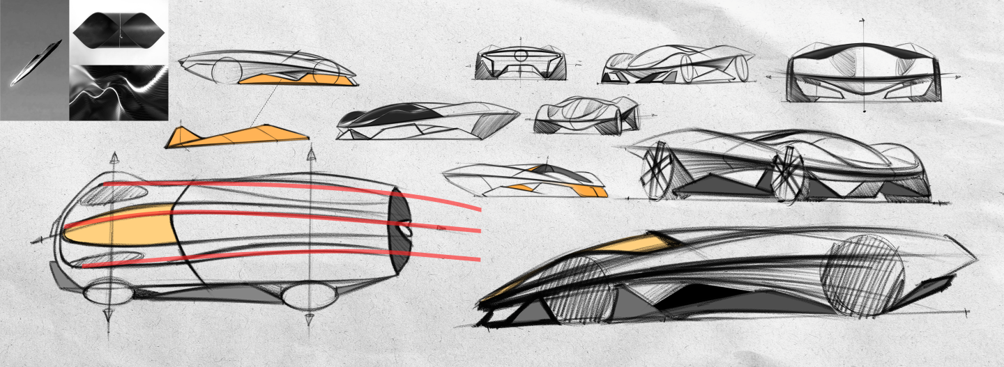 Automobile design，industrial design，vehicle，Concept Car，J-36，