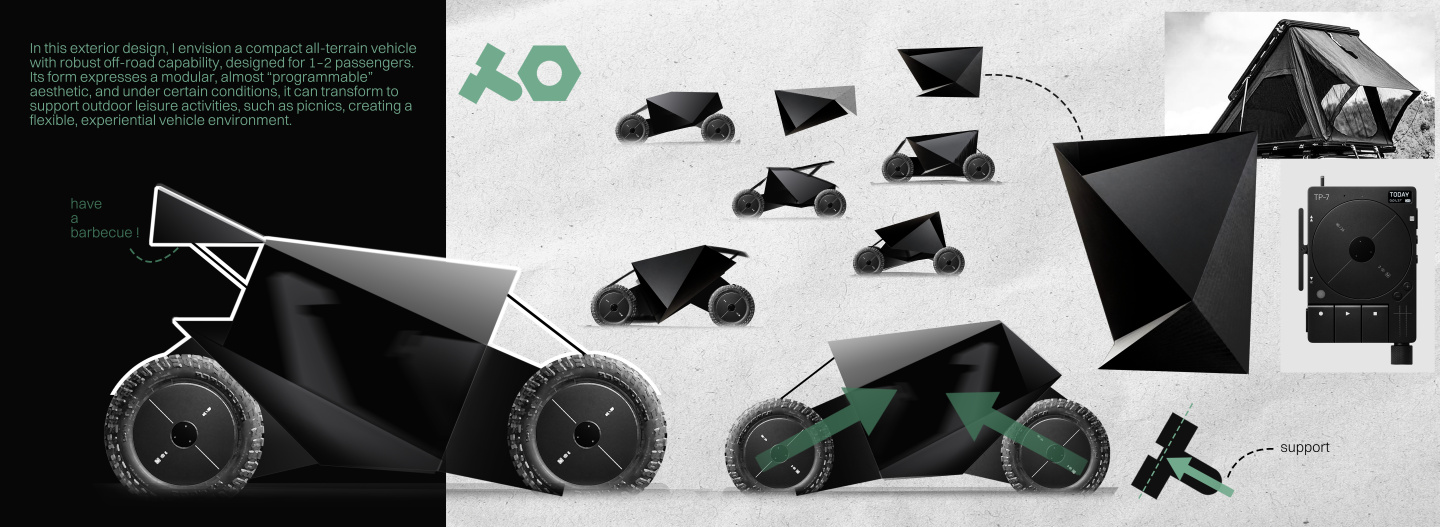 picnic car，Fishing Car，Concept Car，vehicle，Automobile design，