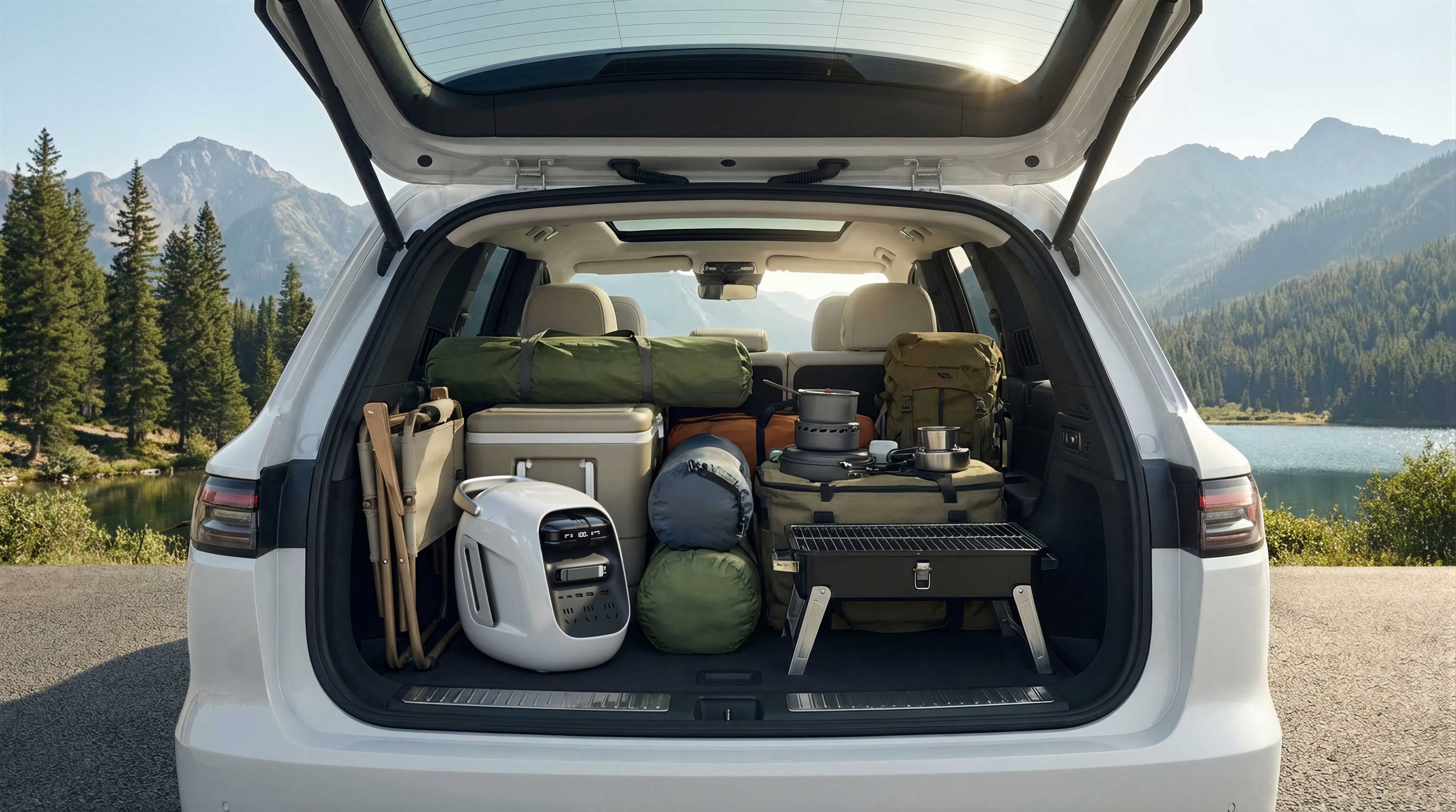 industrial design，product design，Outdoor power supply，Outdoor energy storage，conceptual design，Automobile design，cmf，Life aesthetics，