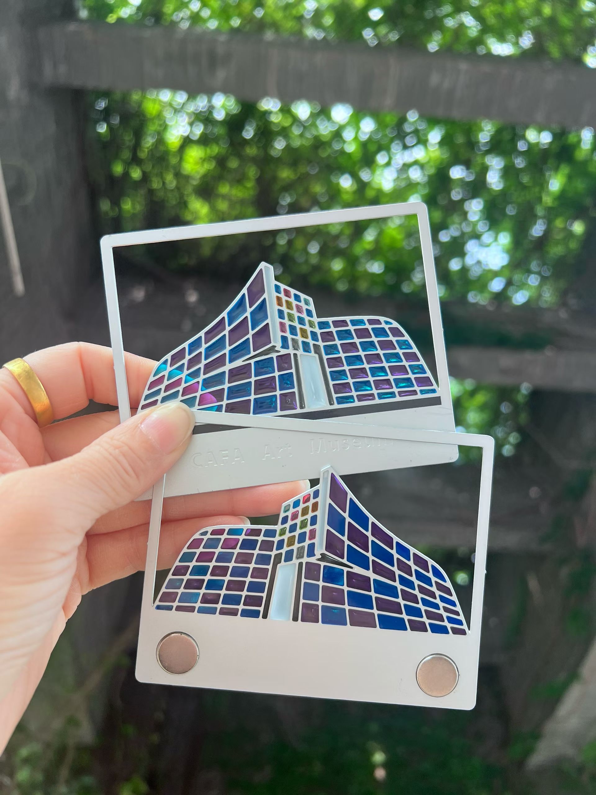 Central Academy of Fine Arts Art Museum，Light transmission bookmark，refrigerator magnet，