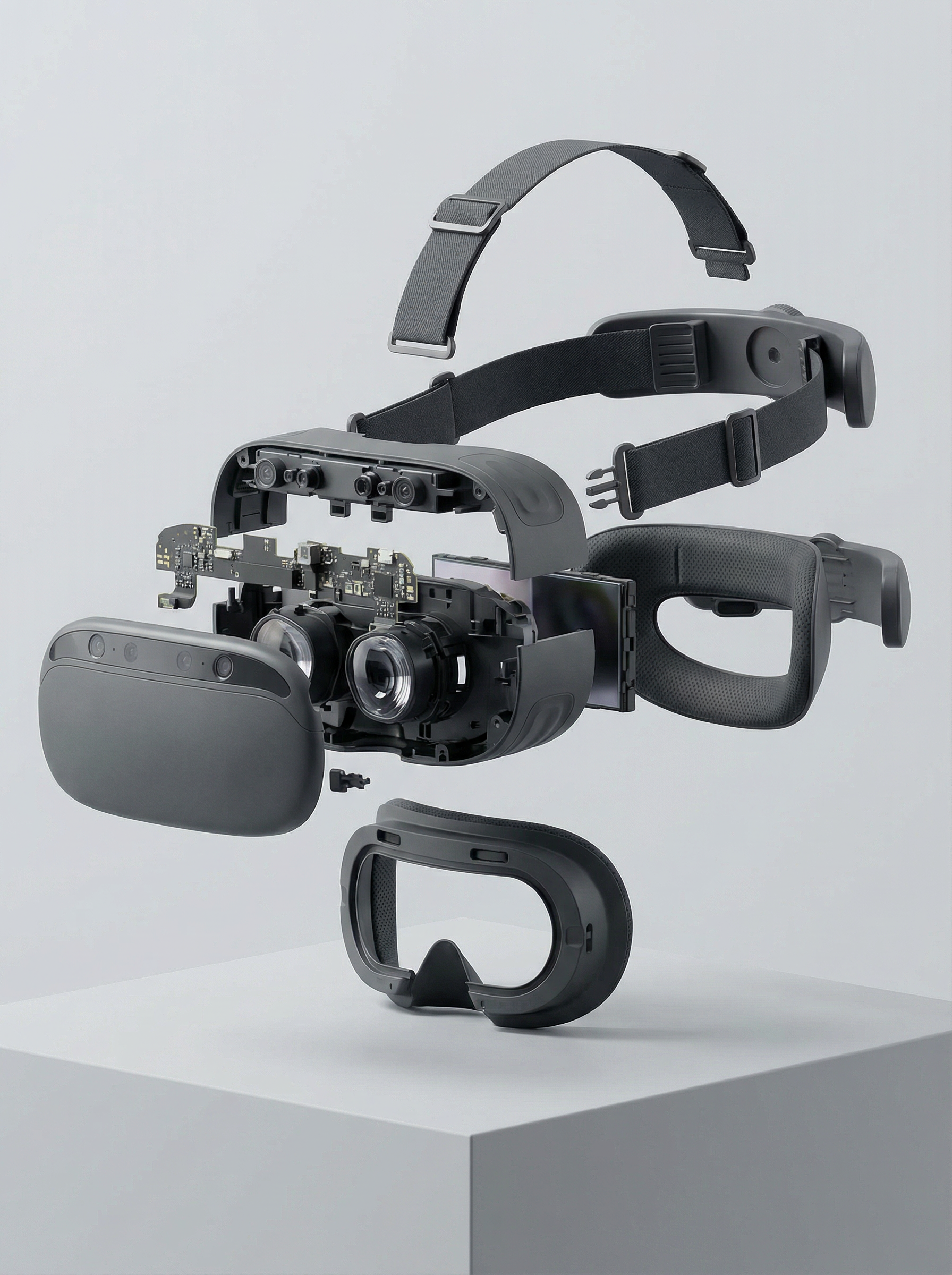 Virtual devices, immersive games, headsets, simulated worlds, people，