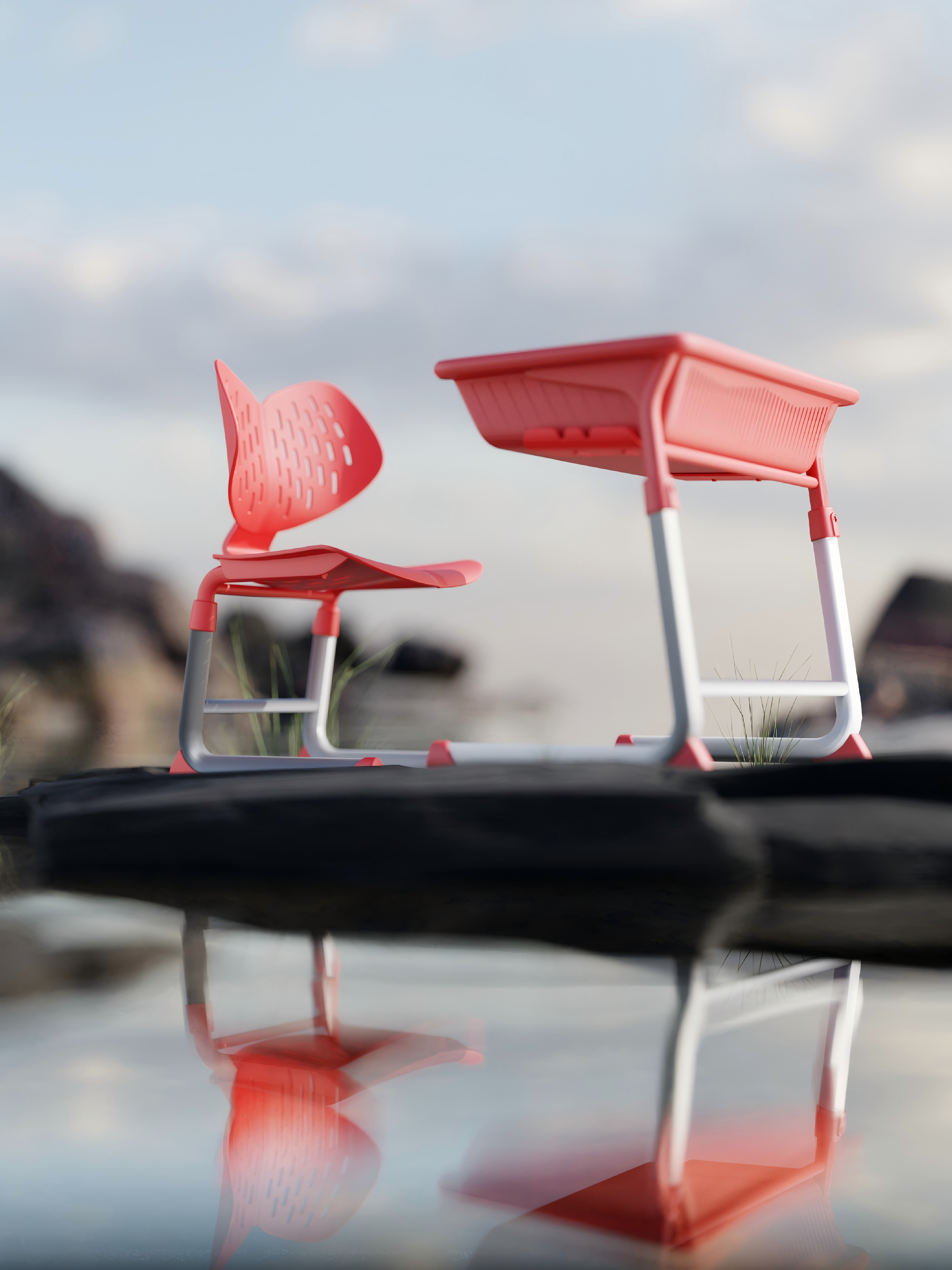 School furniture，study desks and chairs，ergonomic chair，education，