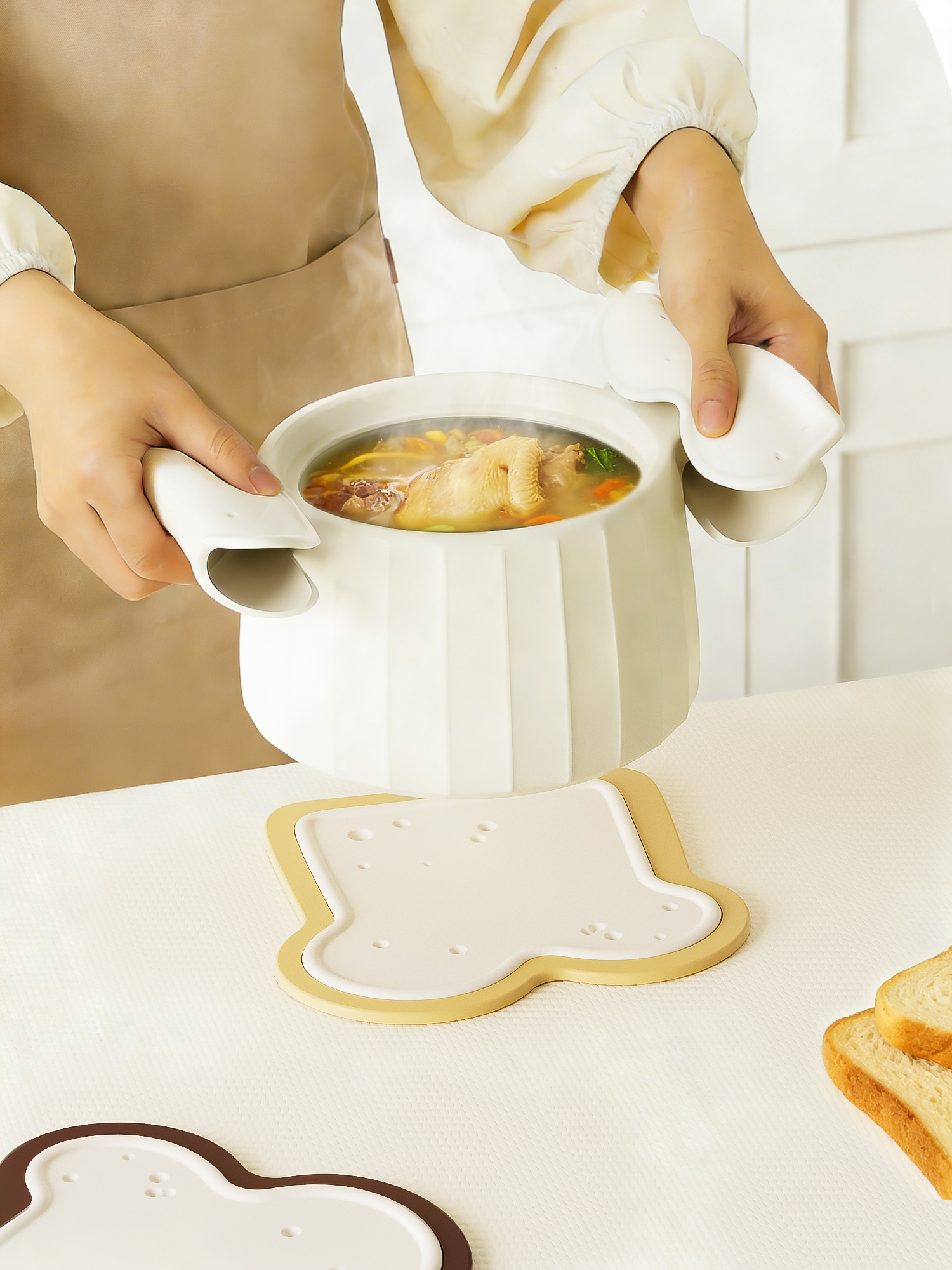 heat insulation，Anti scalding，Silicone pad，children，