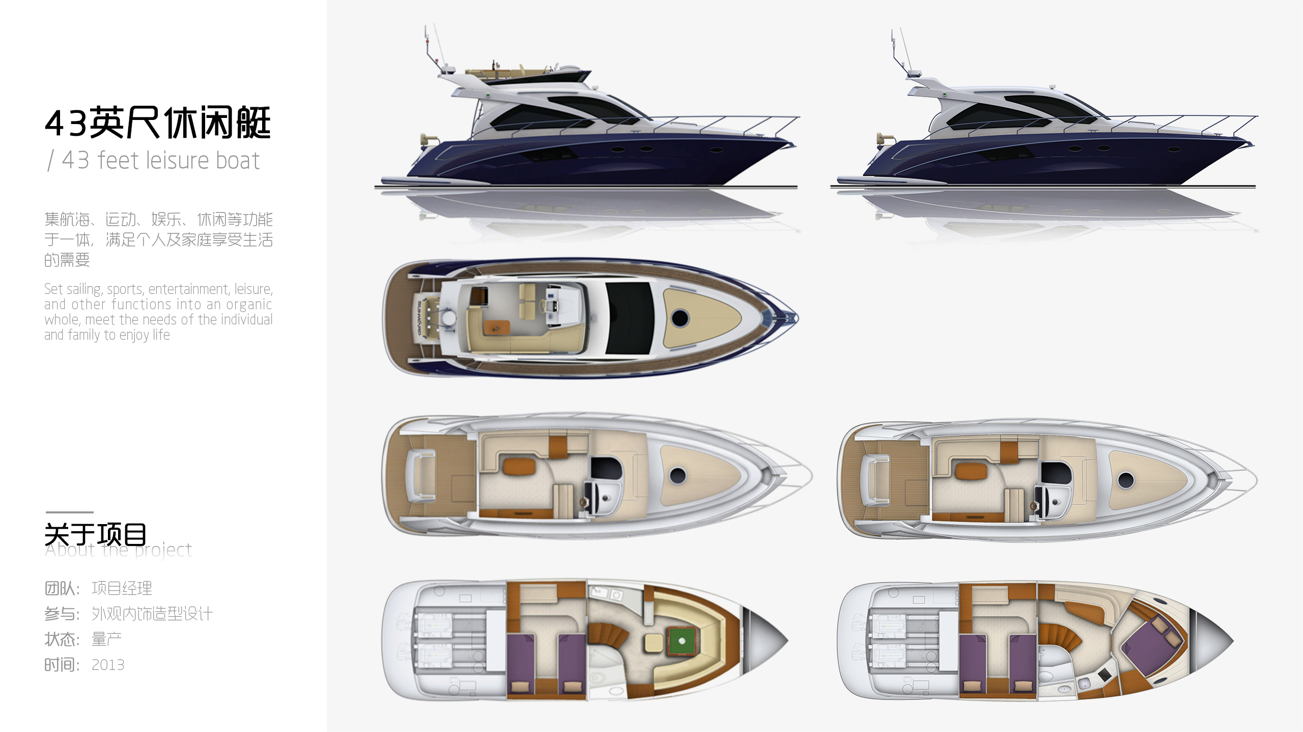 Yacht Design ，industrial design，Appearance design，Shengping Chat Design，vehicle，Ship and Marine Engineering Equipment，Interior design，Luxury/high-end consumer goods，