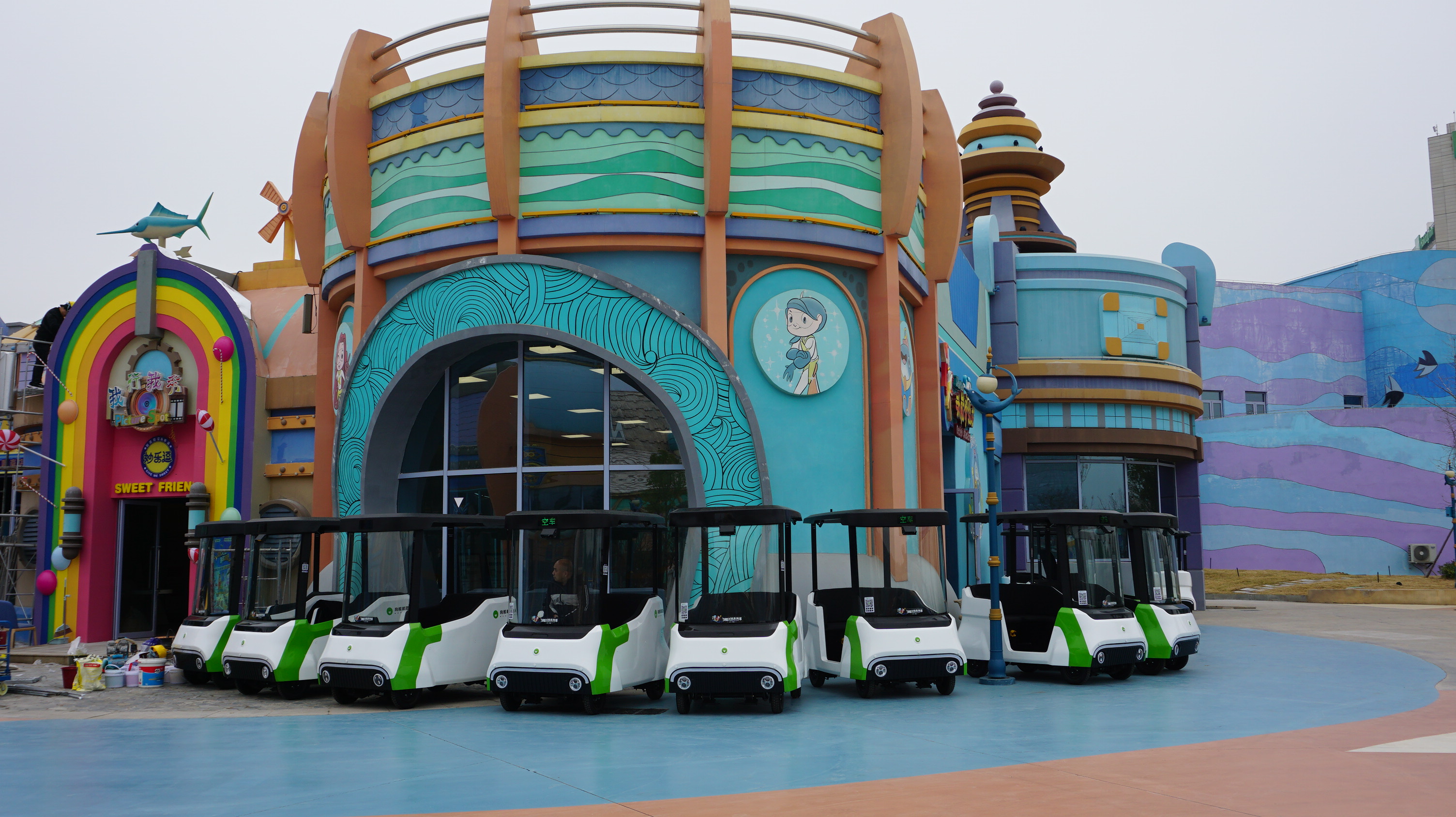 Scenic wisdom small traffic products，Sightseeing car，Driverless，industrial design，Appearance design，Scenery sweep code car，Scenic Sightseeing Car，Unmanned sightseeing bus，