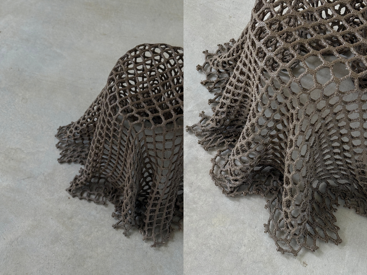 Sustainable design，Woven fabric，rejected material ，fishing net transformation，Installation art，