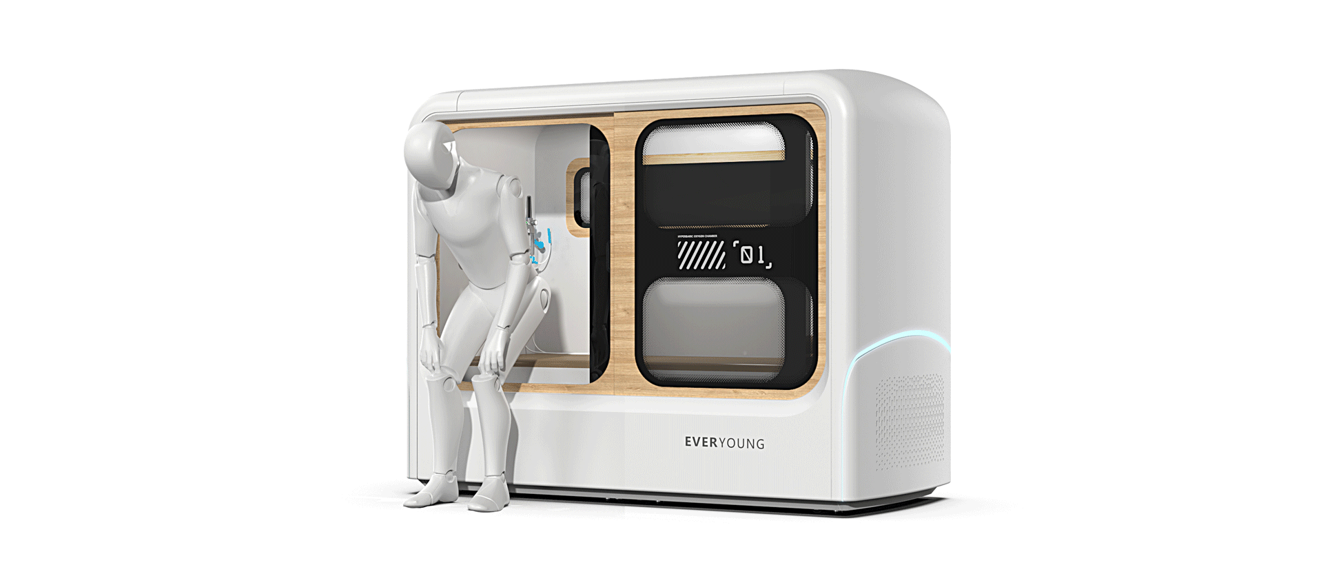 oxygen chamber design，Appearance design，Aging Economy，industrial design，intelligent oxygen chamber，Sleeping cabin，micro-pressure oxygen chamber，Learning/Egg/SPA Cabin，