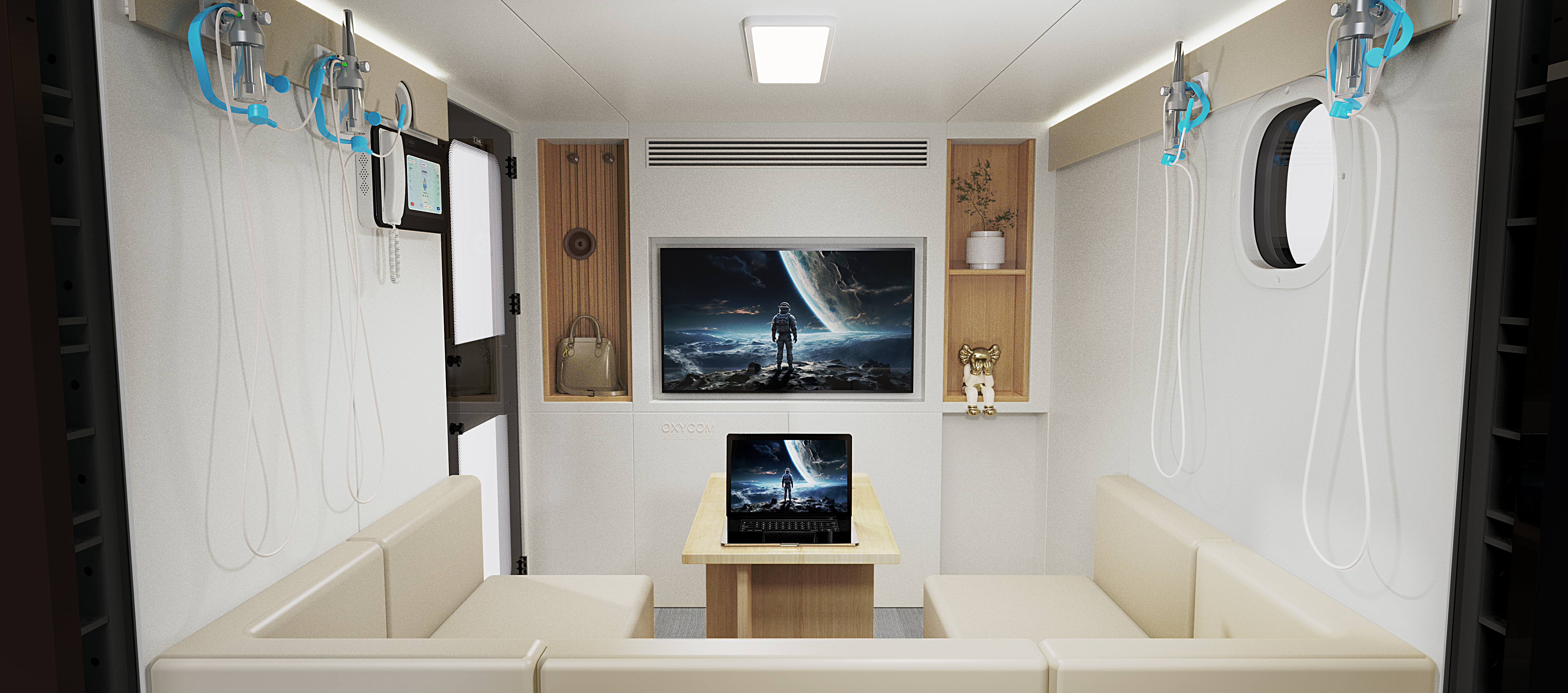 oxygen chamber design，Appearance design，Aging Economy，industrial design，intelligent oxygen chamber，Sleeping cabin，micro-pressure oxygen chamber，Learning/Egg/SPA Cabin，