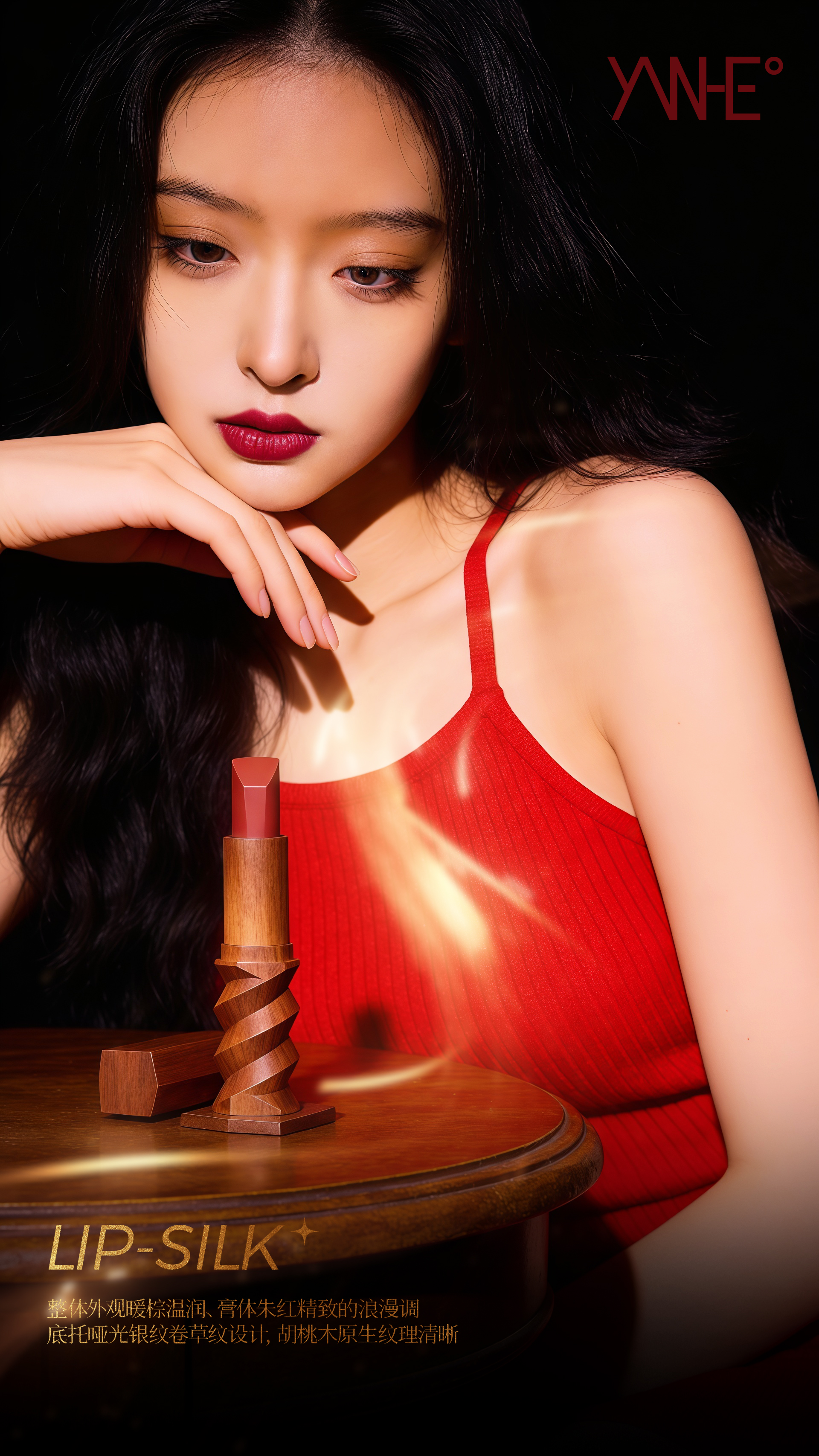 Beauty makeup，Retro Exterior Design，Lipstick，Magic Wand Linkage，