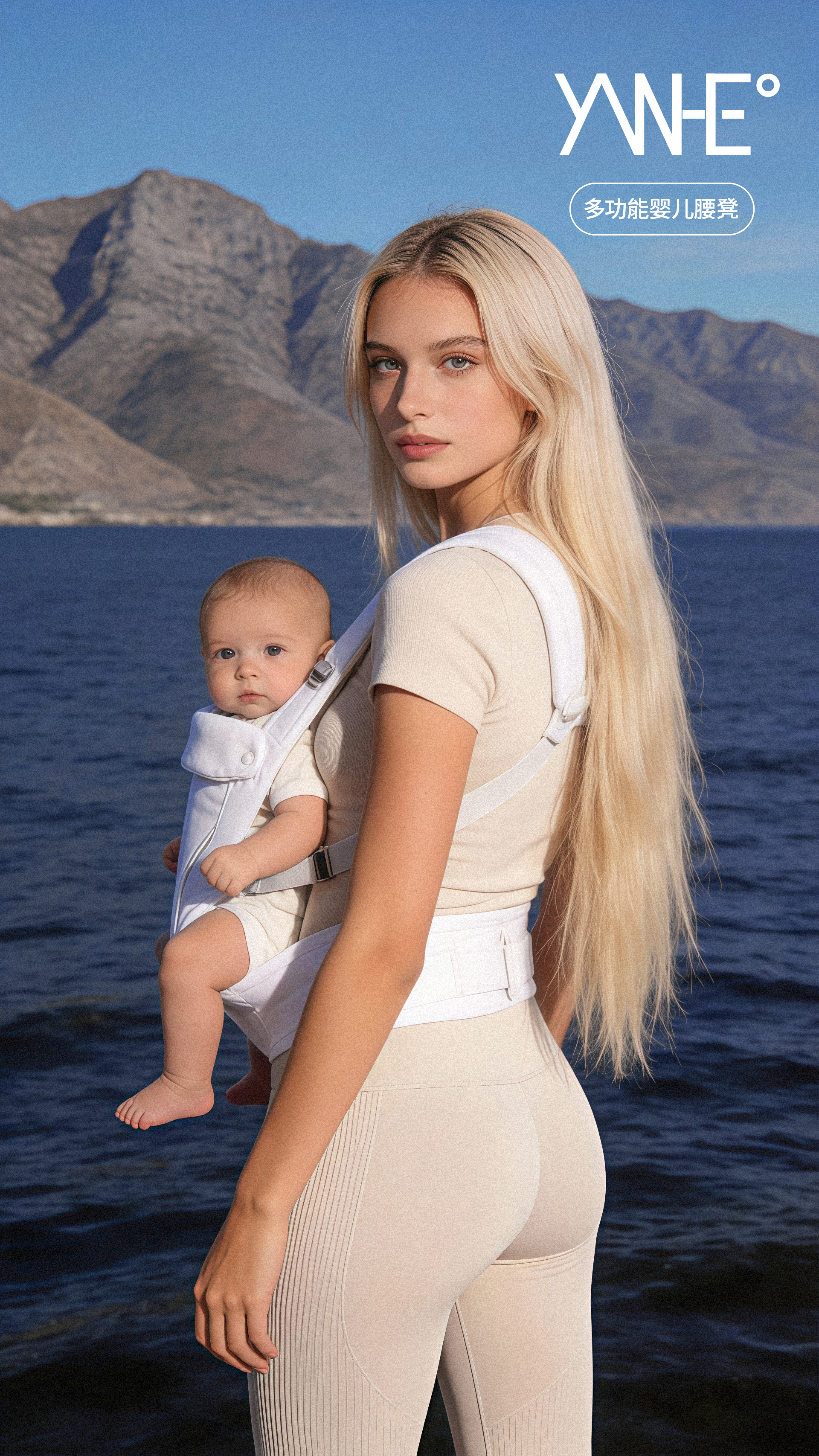 Maternal and infant products，baby waist stool，Strap Waist Stool 2-in -1，Baoma must have，Ergonomics，