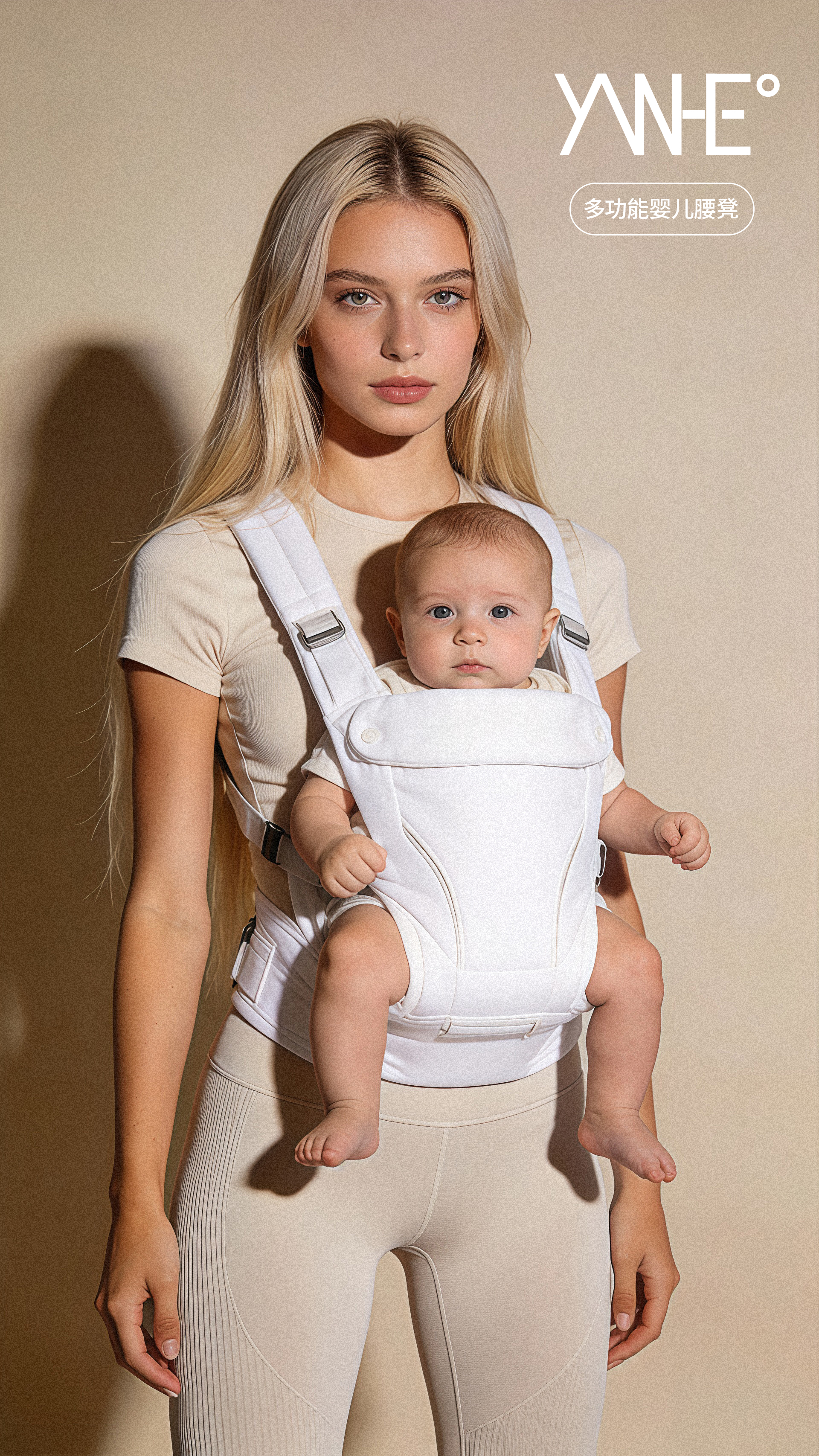 Maternal and infant products，baby waist stool，Strap Waist Stool 2-in -1，Baoma must have，Ergonomics，