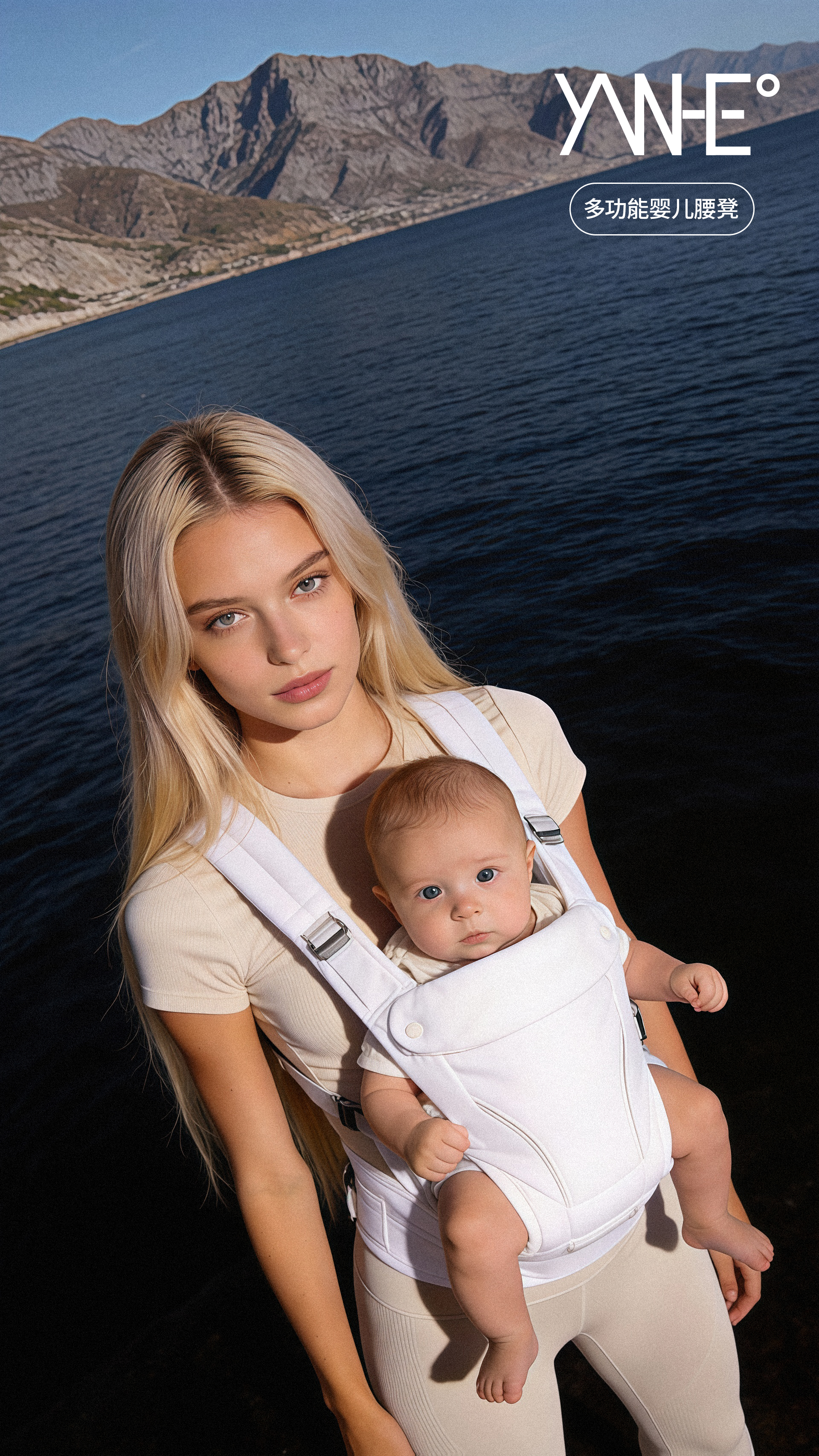 Maternal and infant products，baby waist stool，Strap Waist Stool 2-in -1，Baoma must have，Ergonomics，