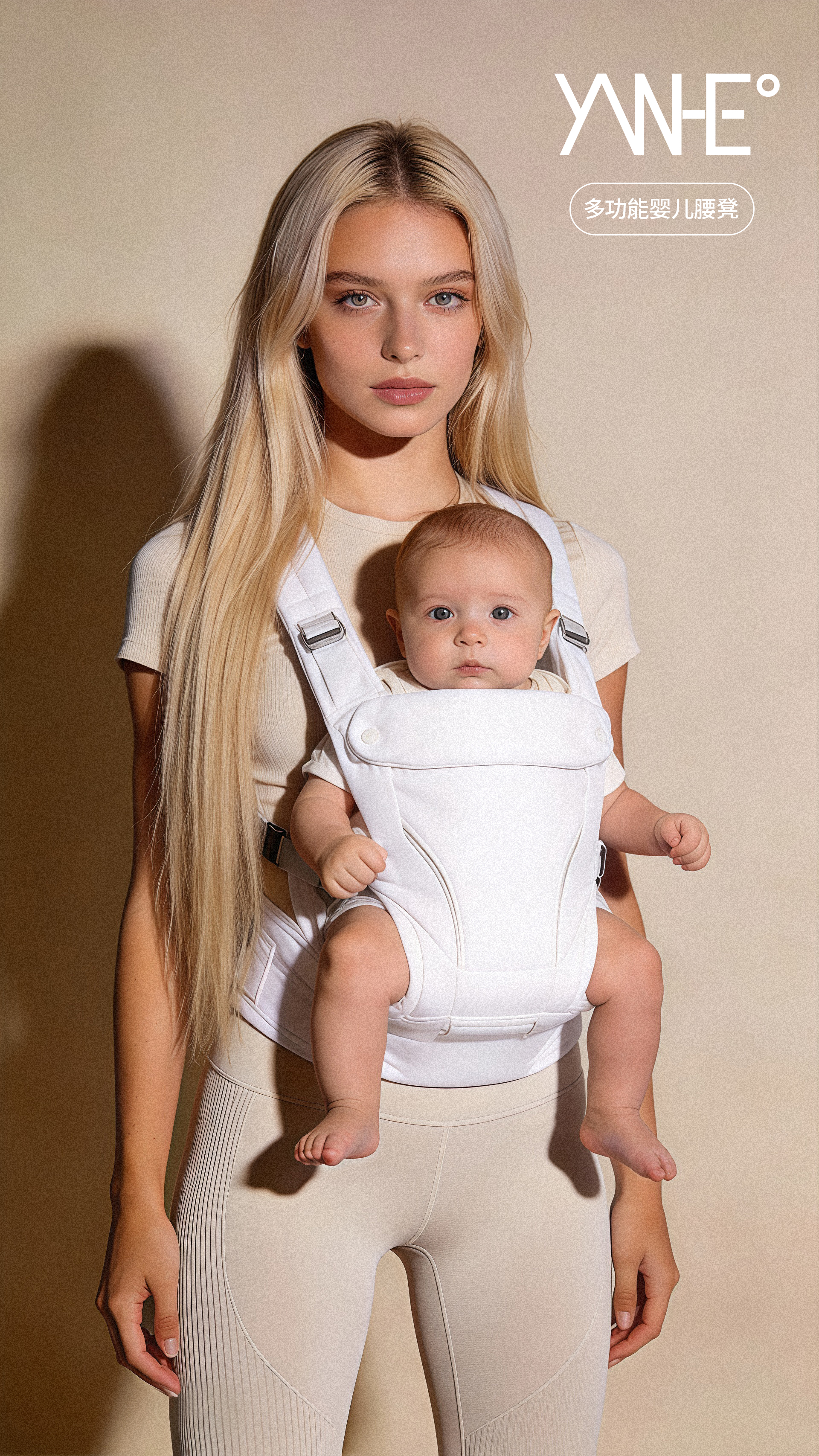 Maternal and infant products，baby waist stool，Strap Waist Stool 2-in -1，Baoma must have，Ergonomics，