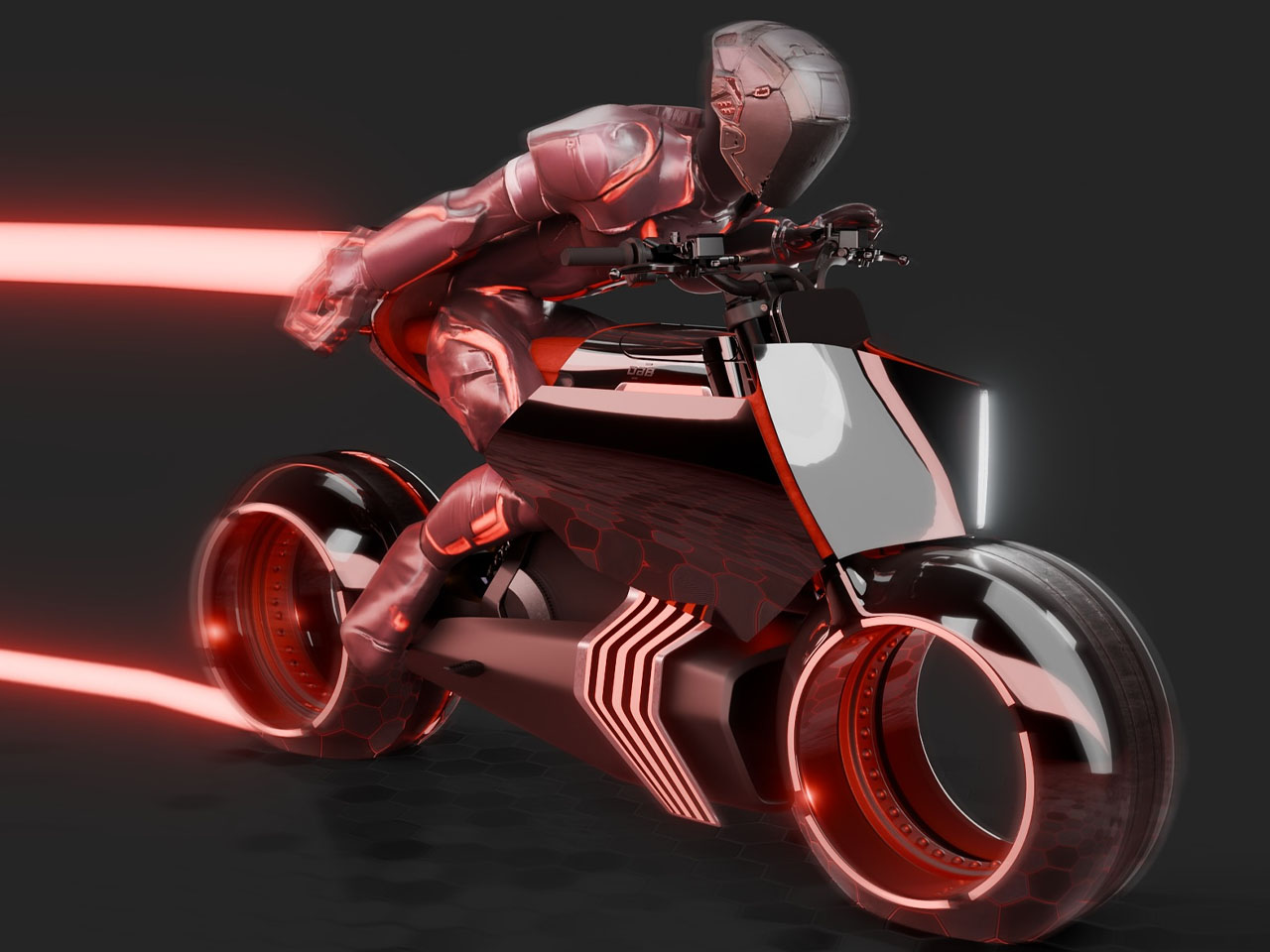 motorcycle，DAB Motors，Cyberpunk，Thursday Experiment，Futurism，