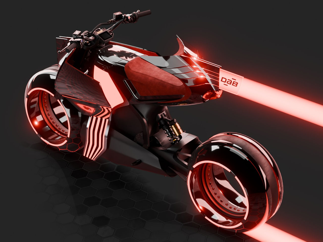 motorcycle，DAB Motors，Cyberpunk，Thursday Experiment，Futurism，