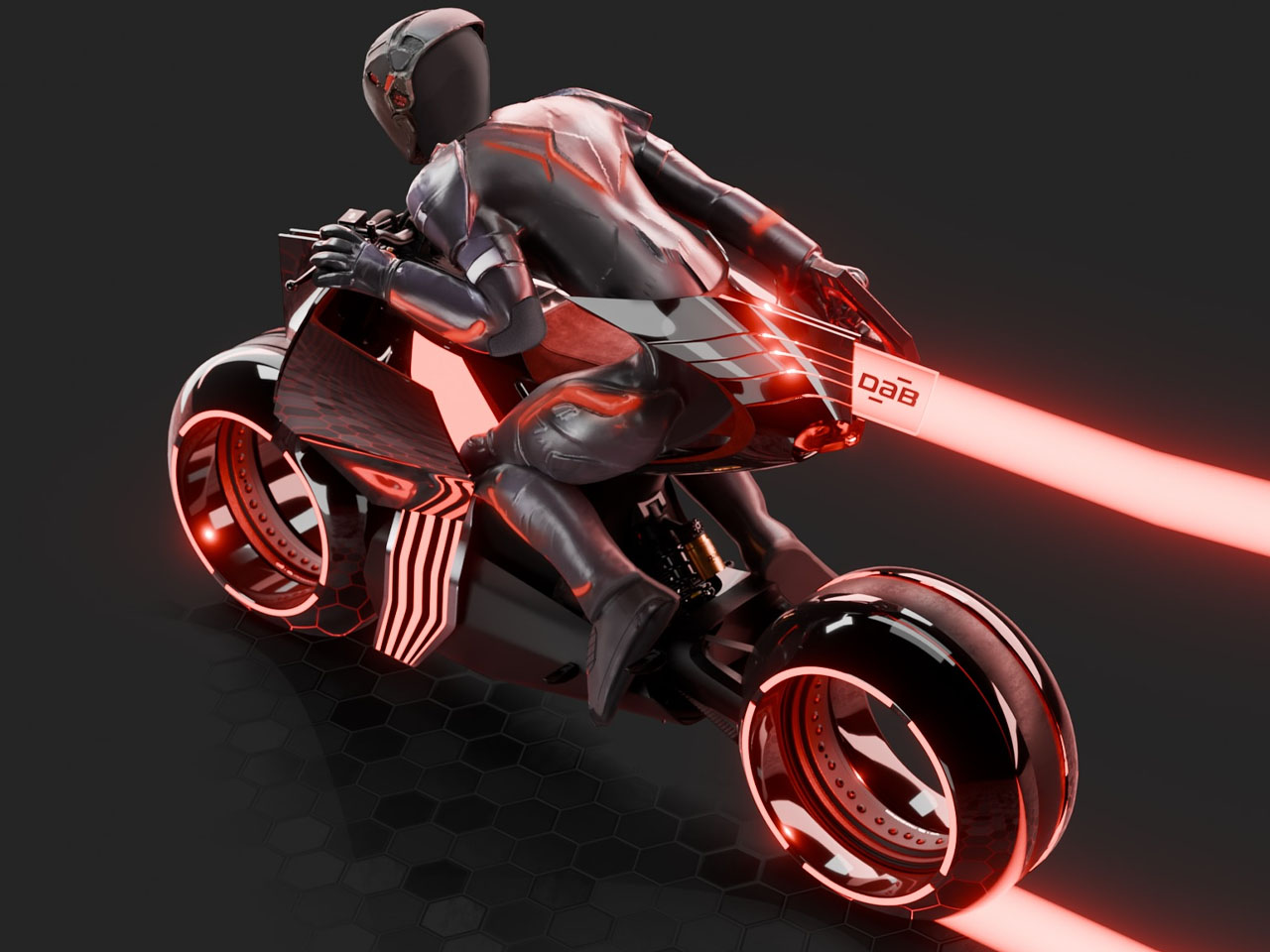motorcycle，DAB Motors，Cyberpunk，Thursday Experiment，Futurism，